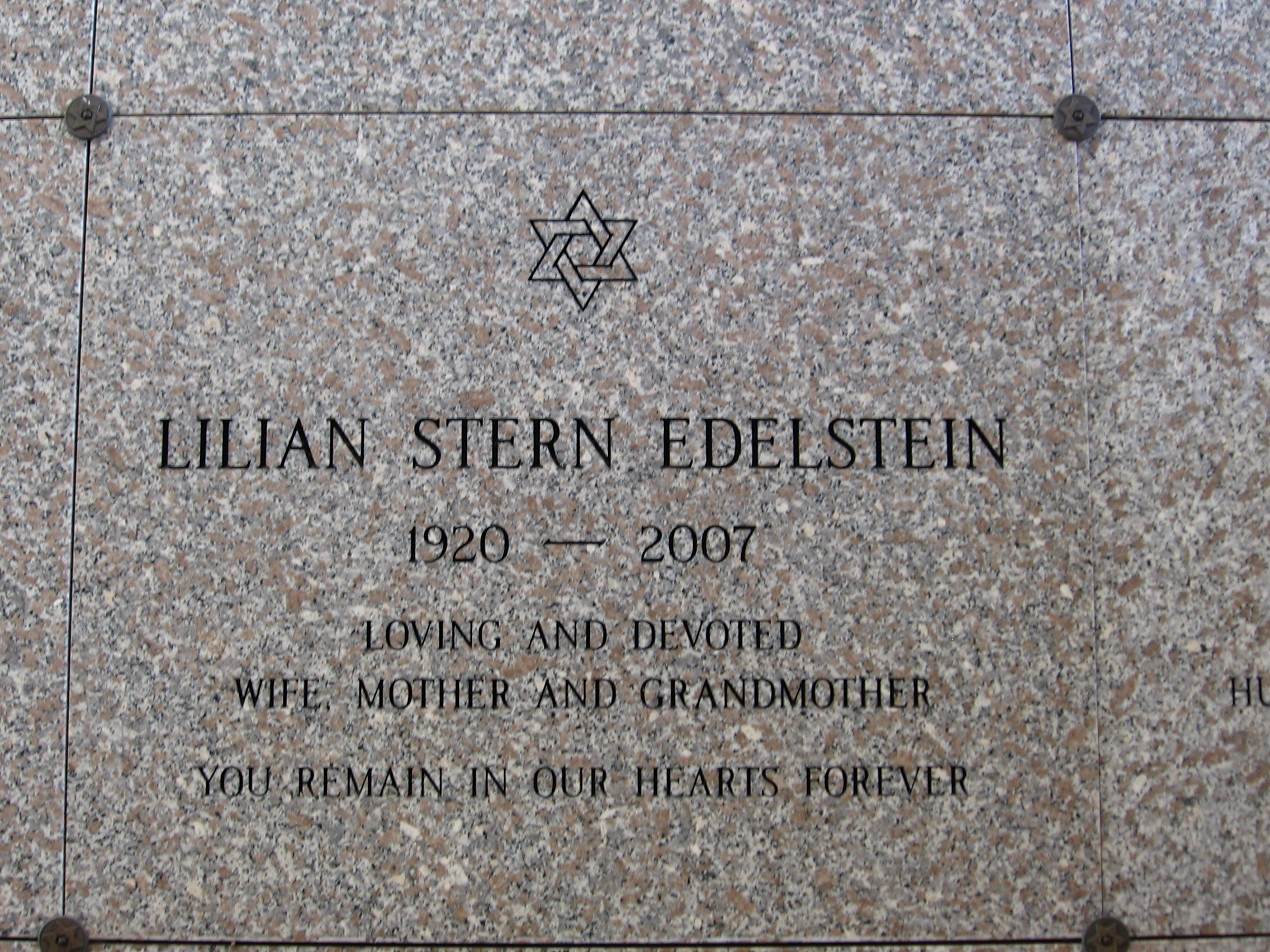 Lillian Stern Edelstein