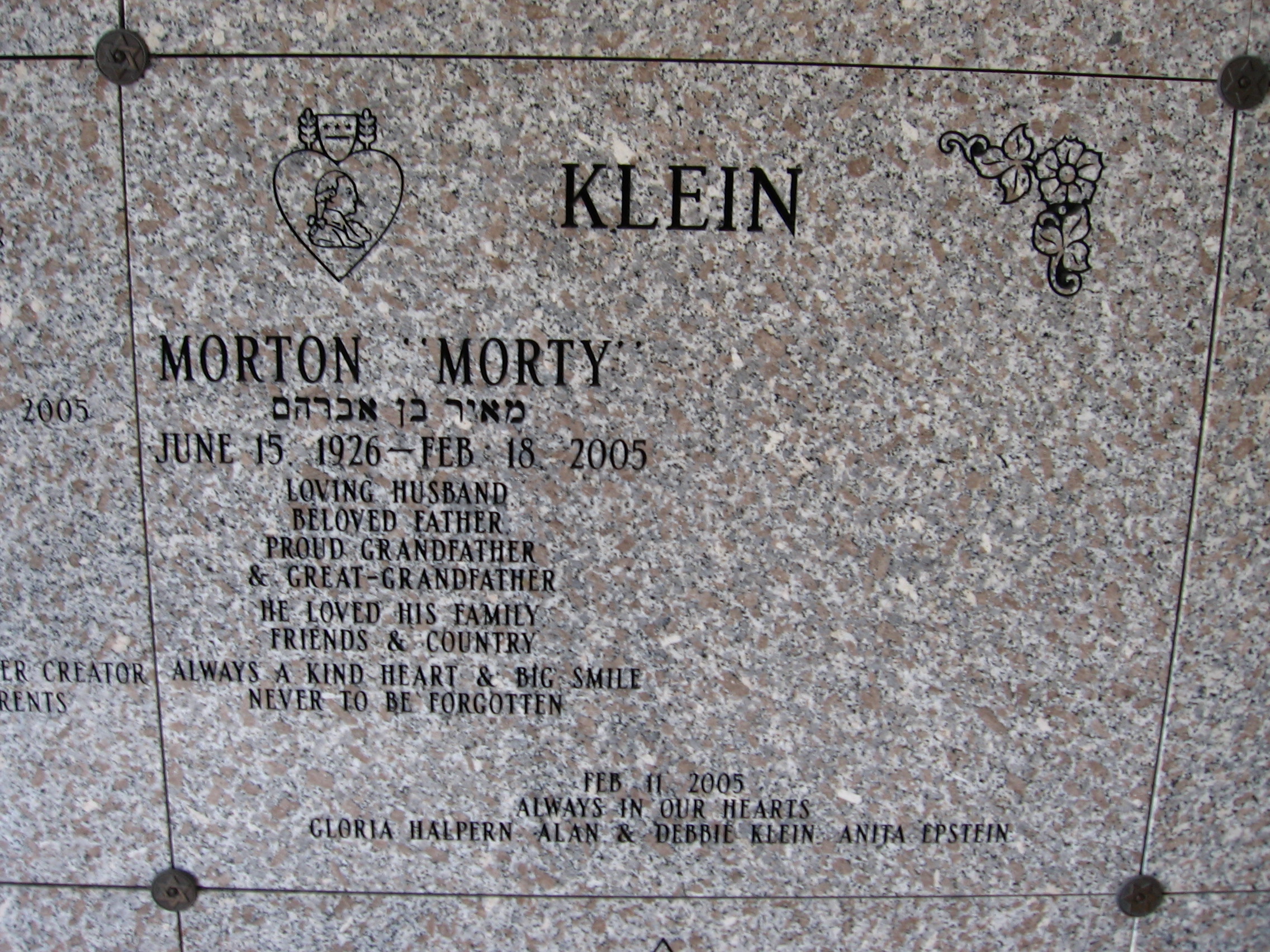 Morton "Morty" Klein