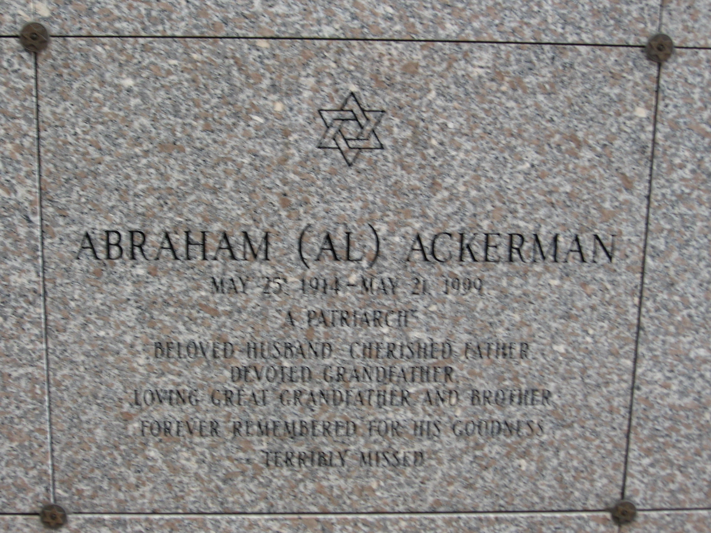 Abraham "Al" Ackerman