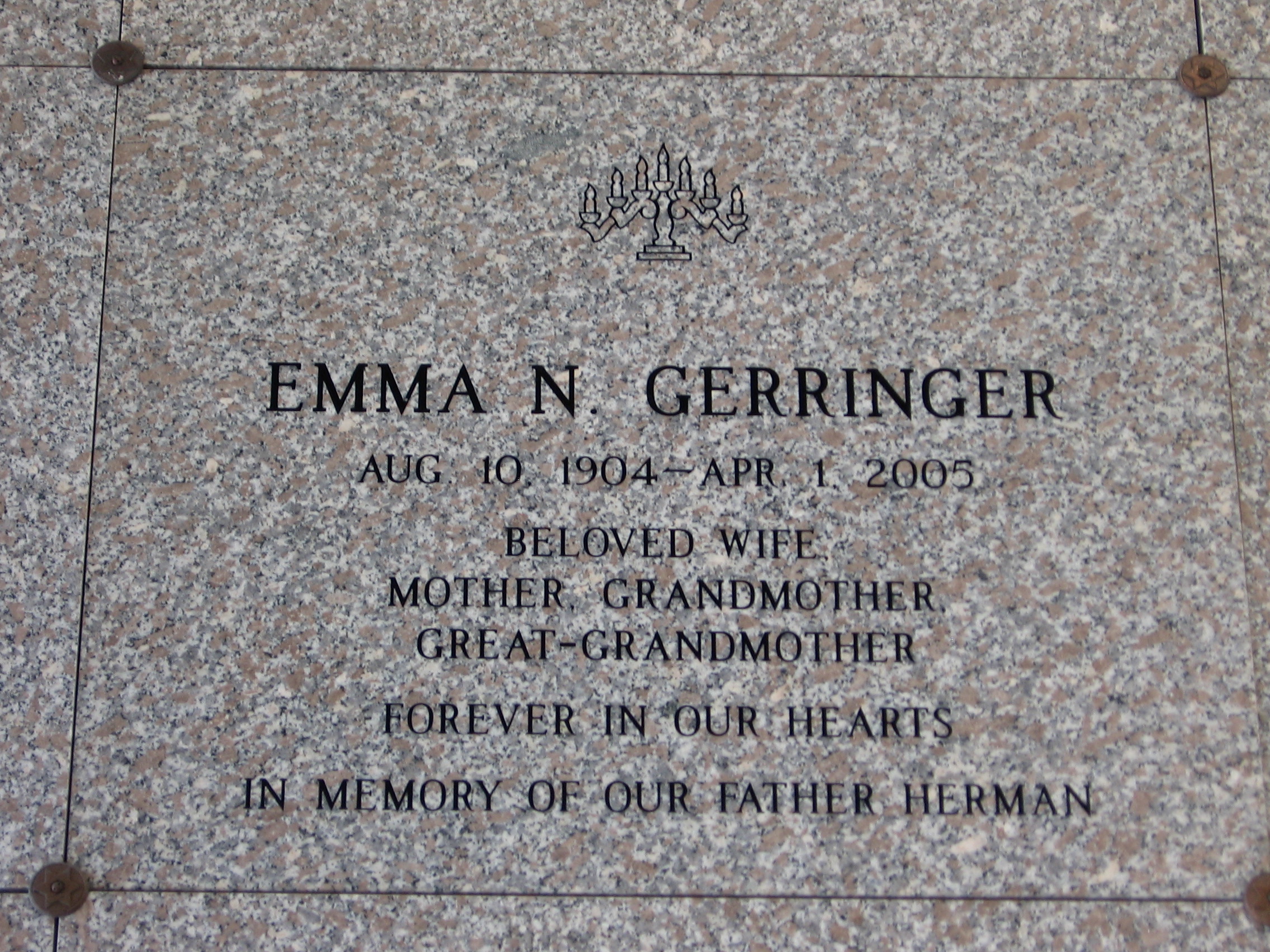 Emma N Gerringer