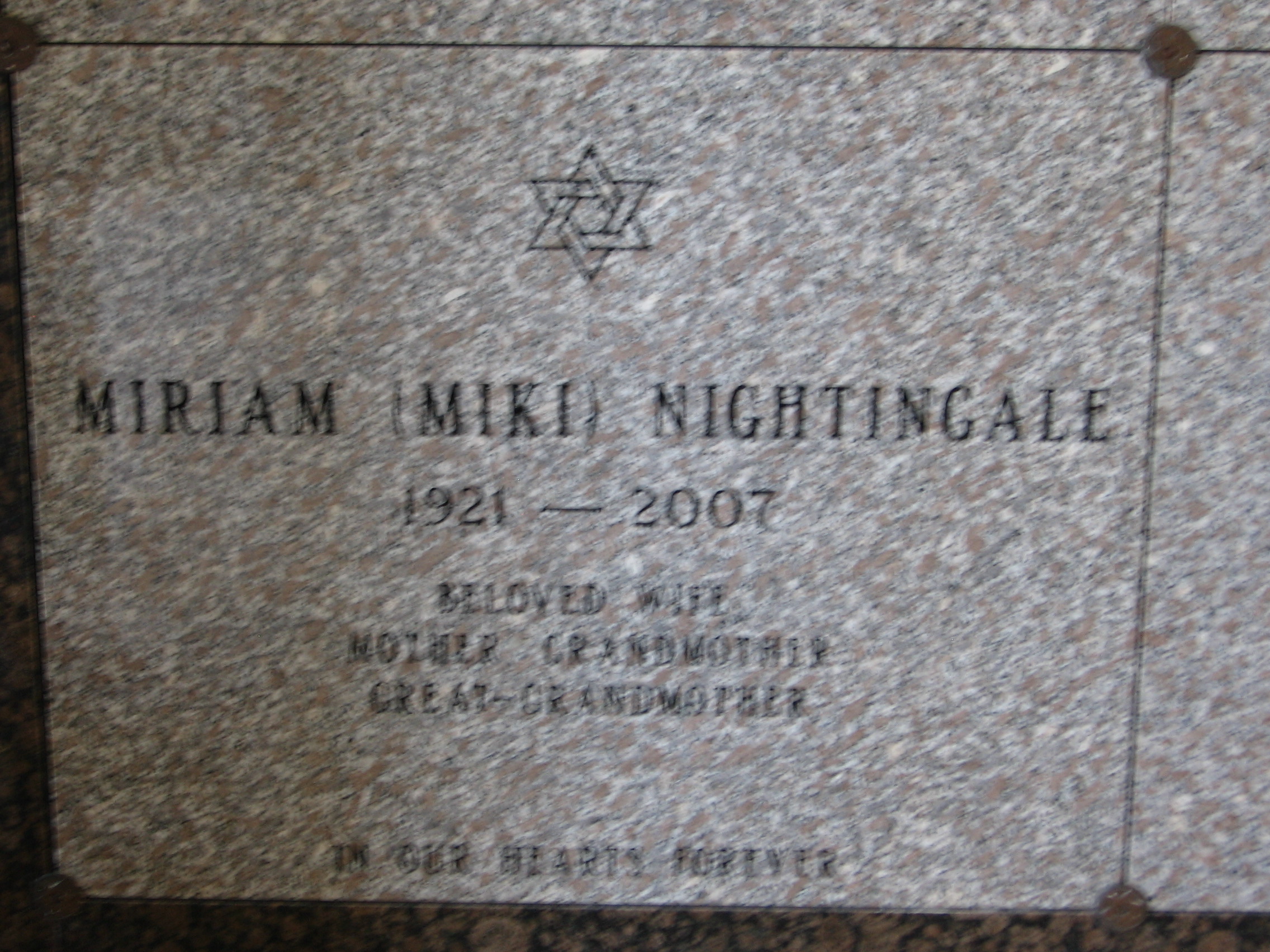 Miriam "Miki" Nightingale