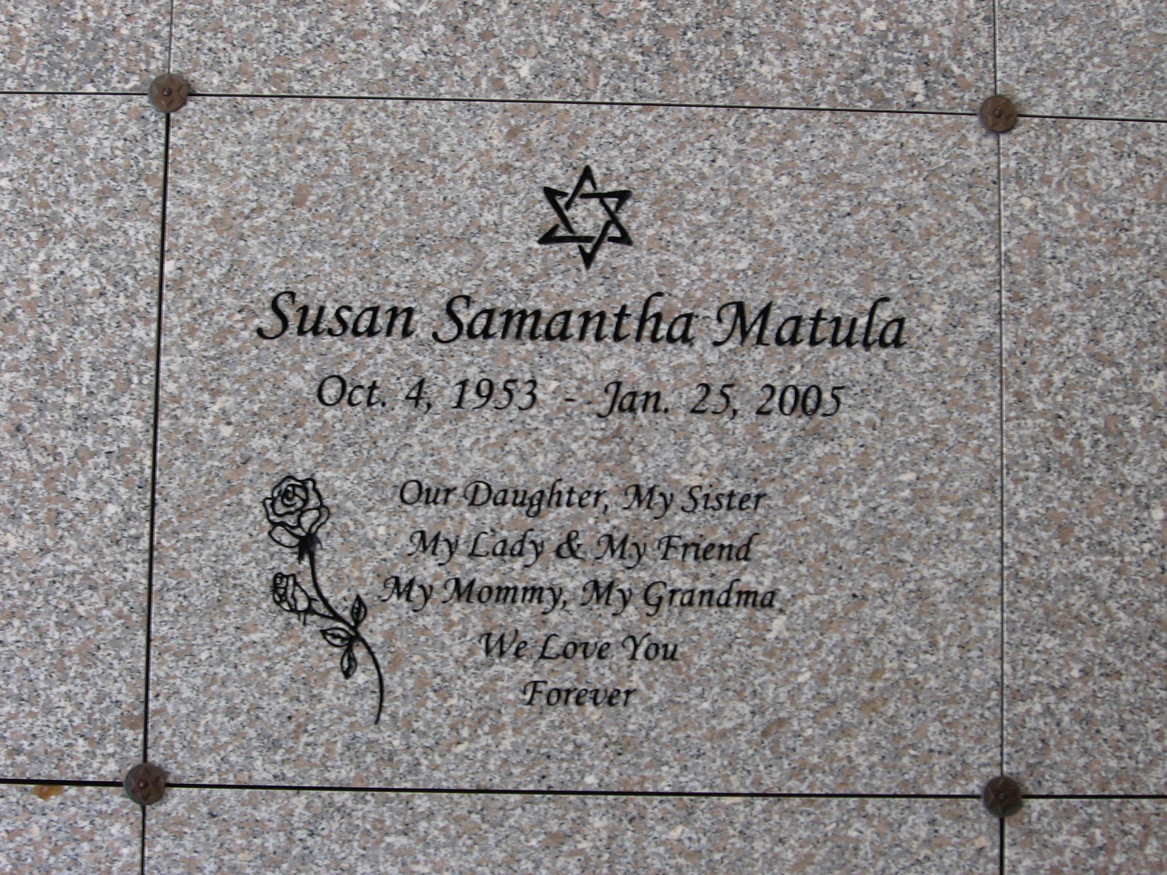 Susan Samantha Matula