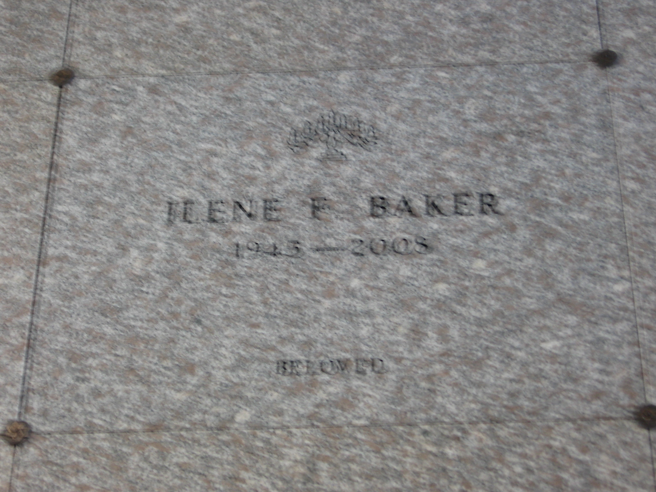 Irene F Baker