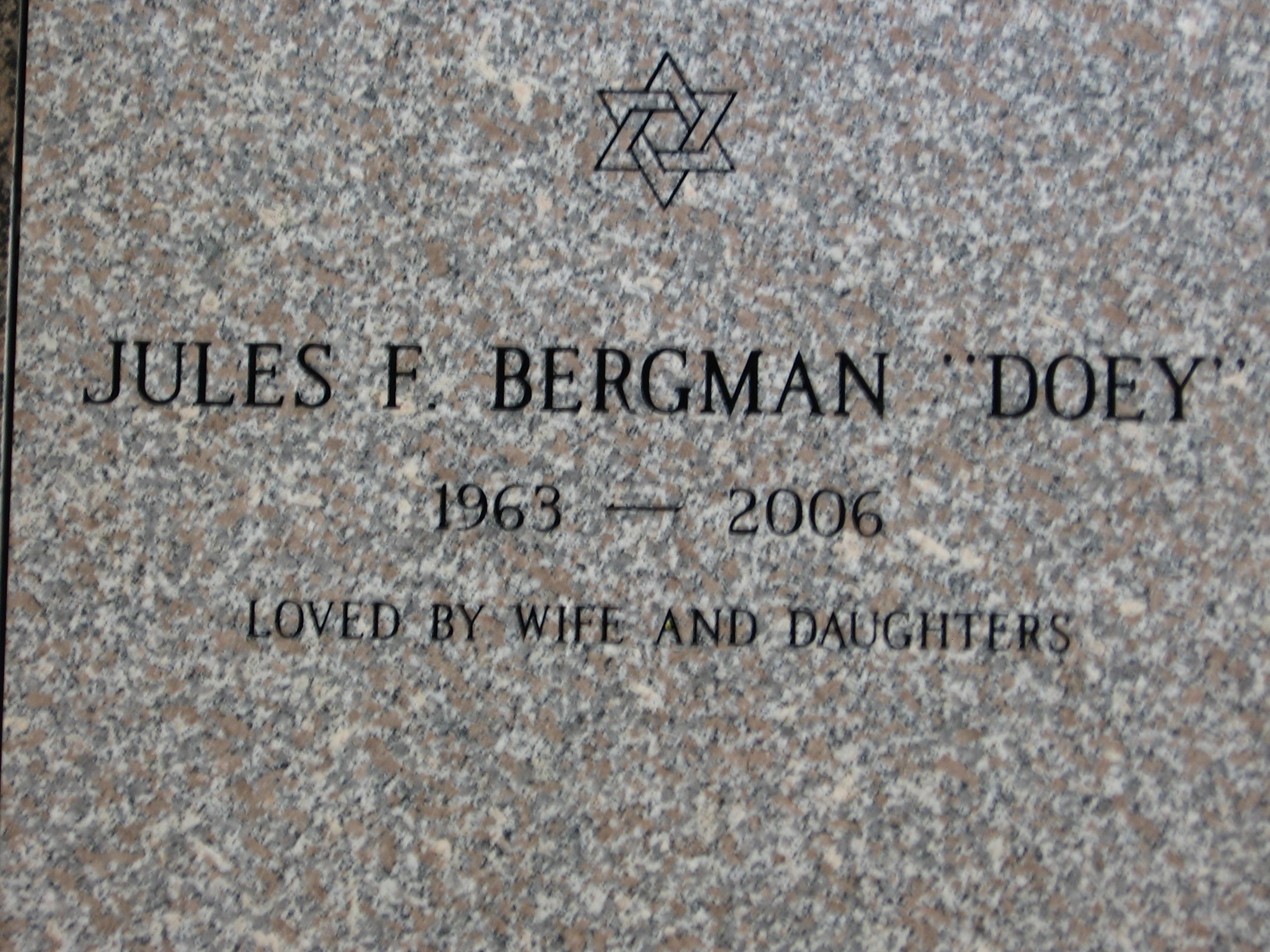 Jules F "Doey" Bergman