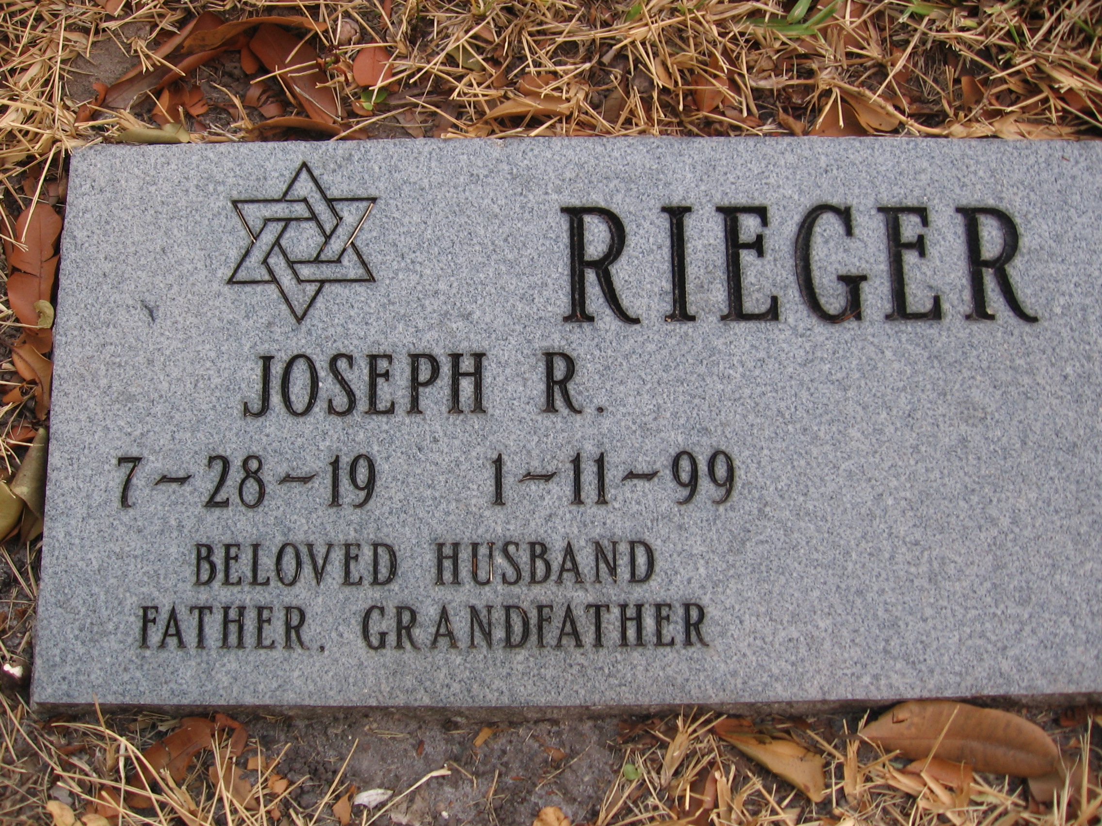Joseph R Rieger