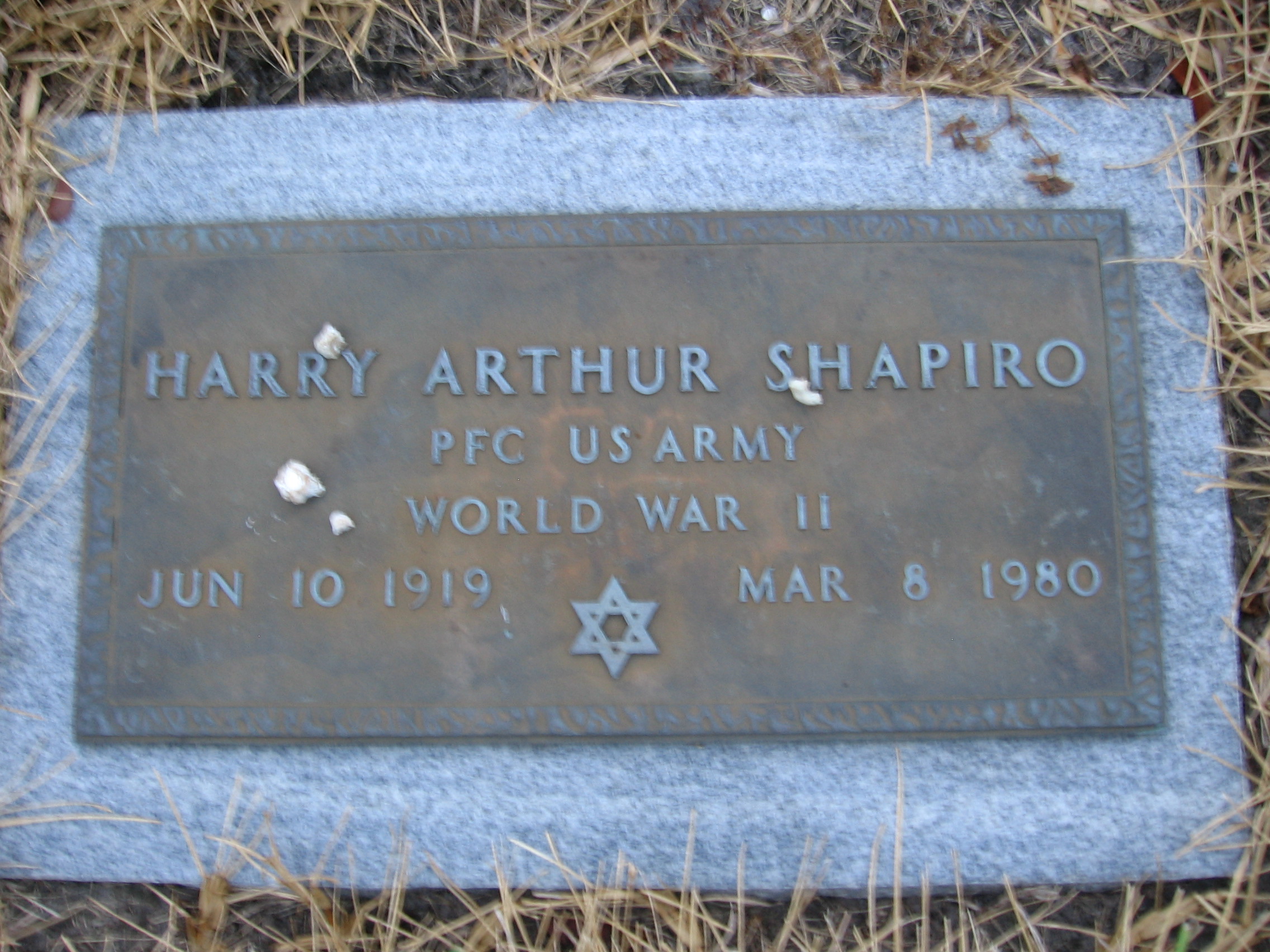 PFC Harry Arthur Shapiro