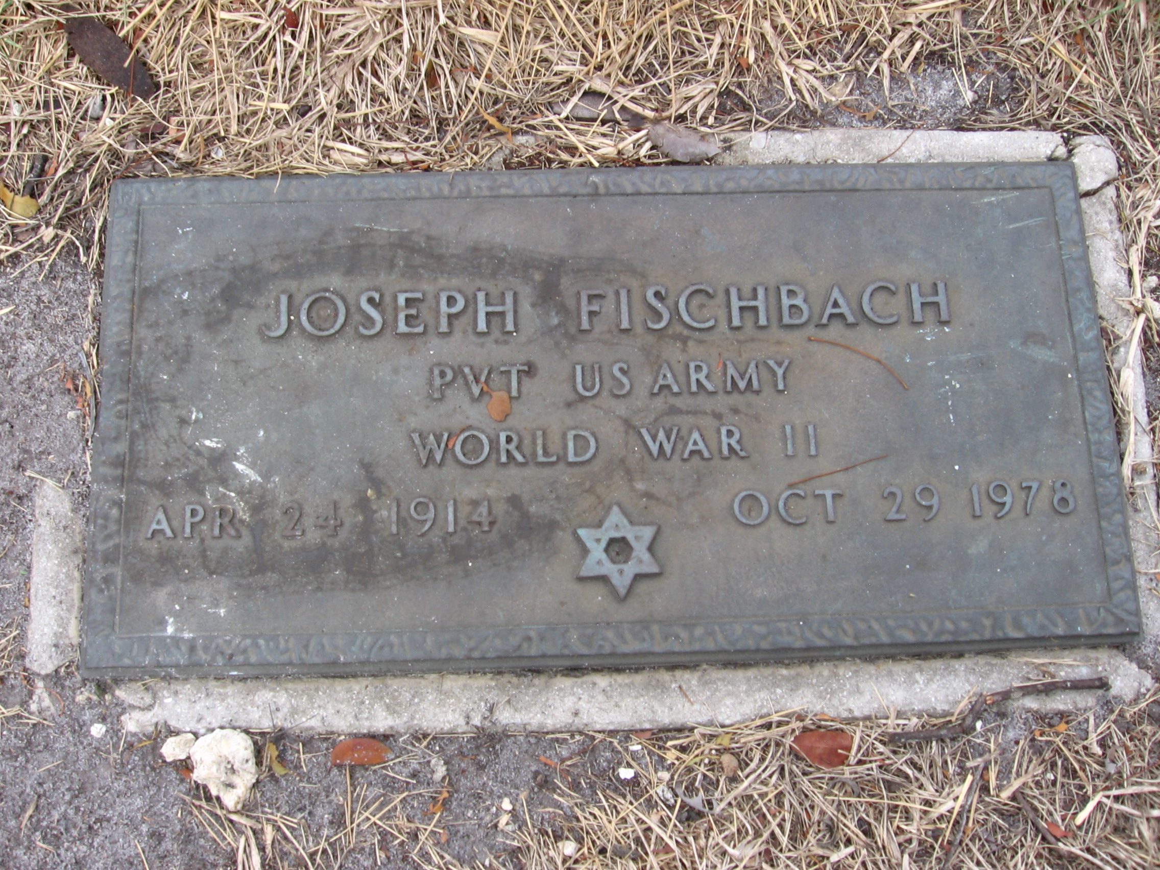 Pvt Joseph Fischbach