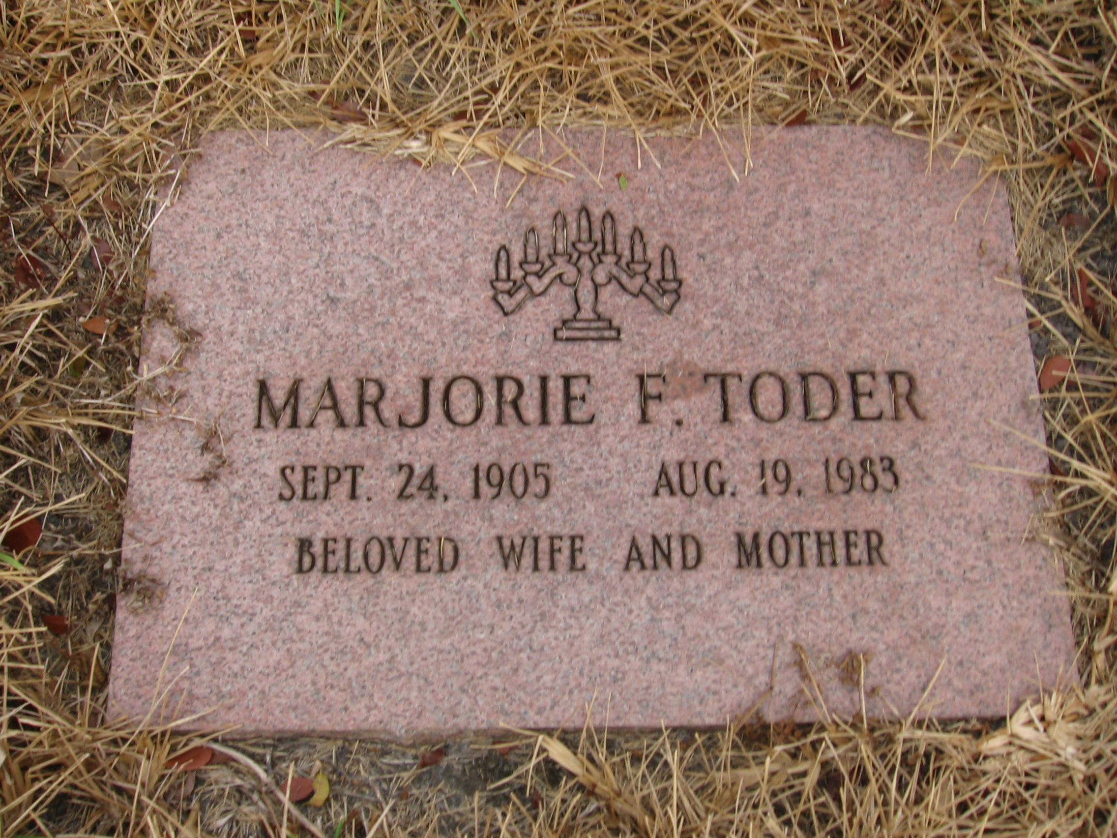 Marjorie F Toder