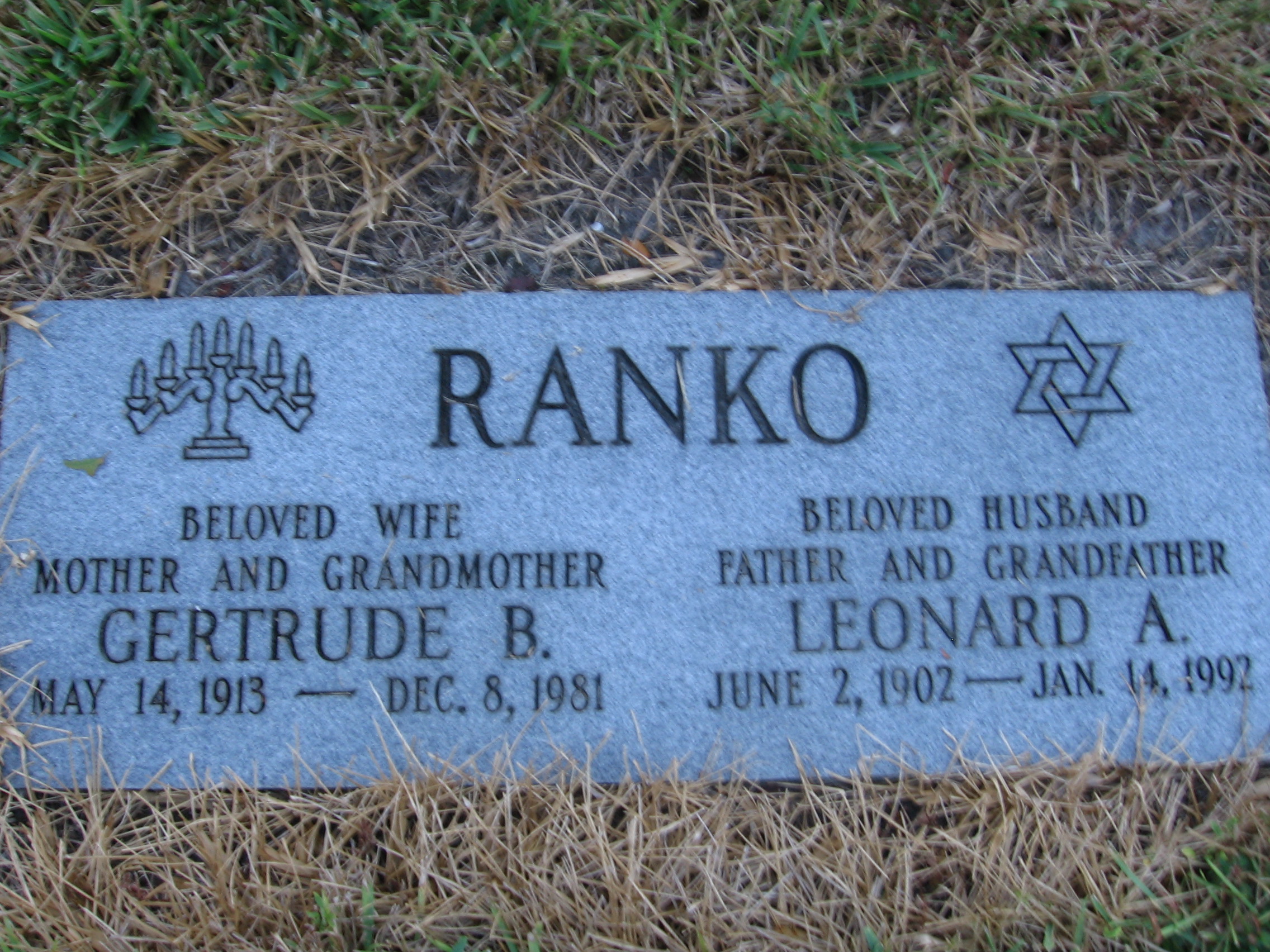 Gertrude B Ranko