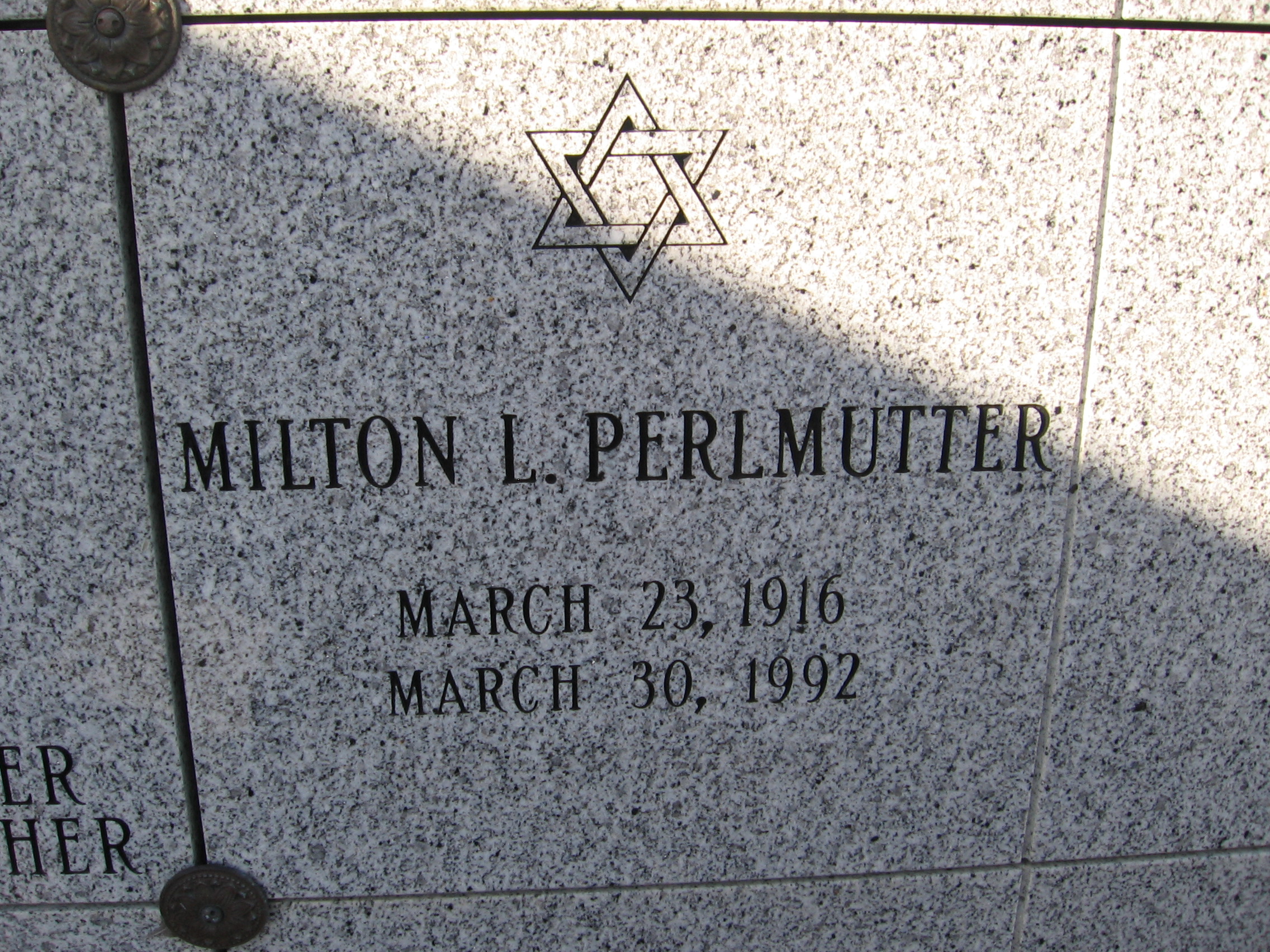 Milton L Perlmutter