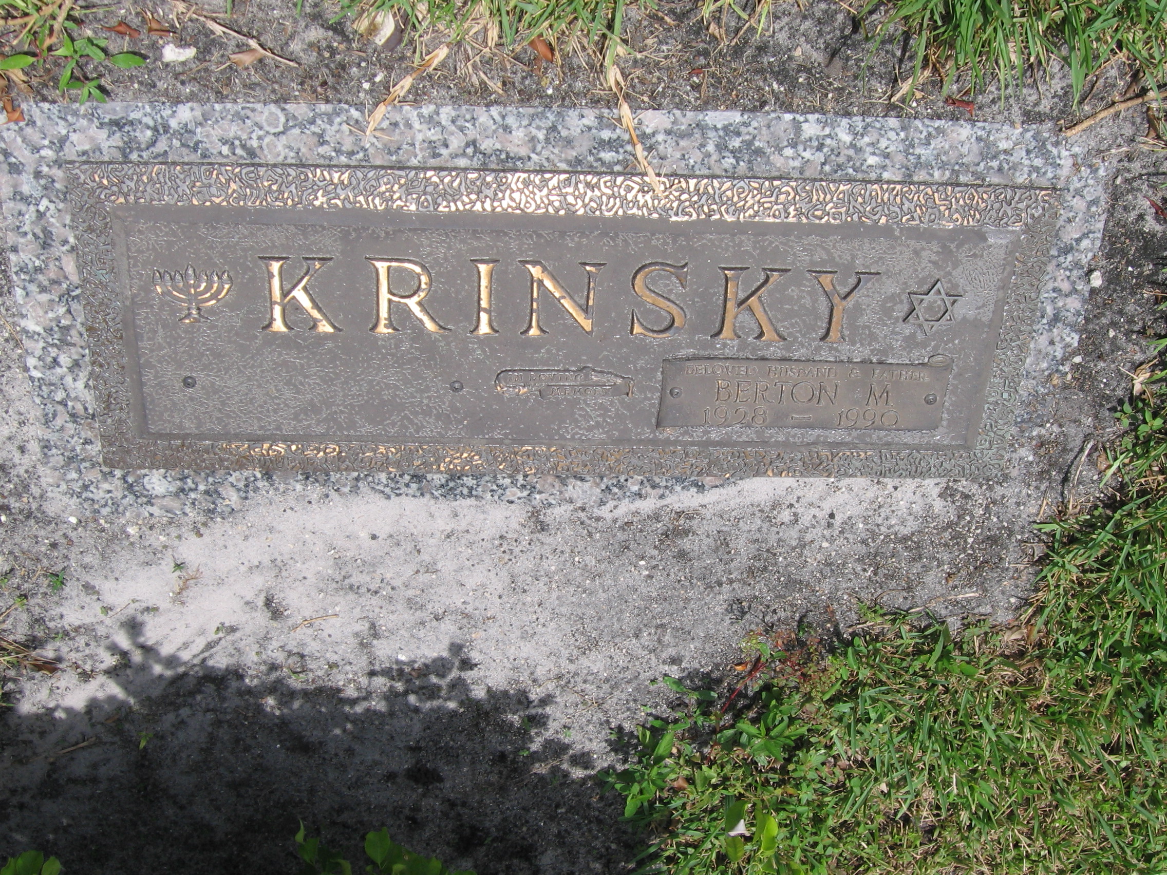 Berton M Krinsky