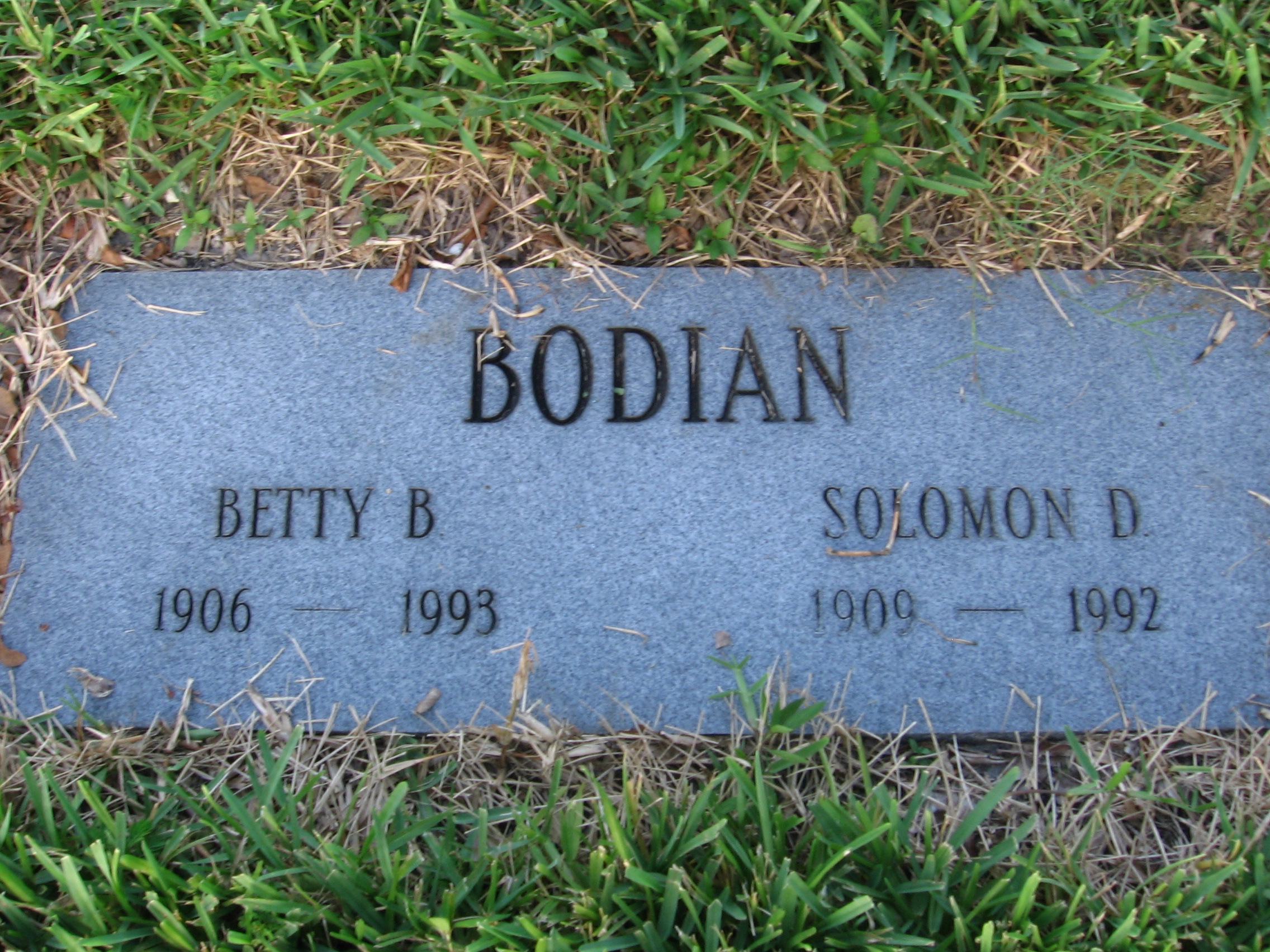 Betty B Bodian