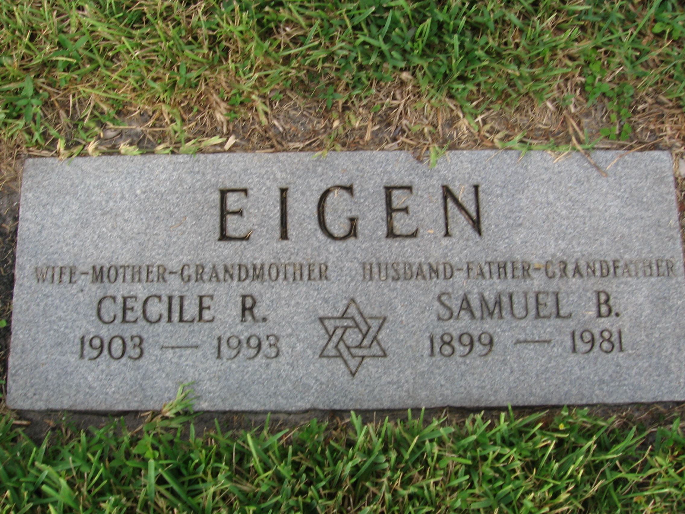 Samuel B Eigen