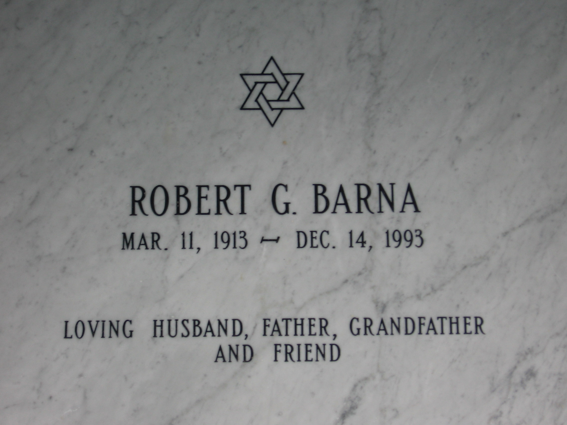 Robert G Barna