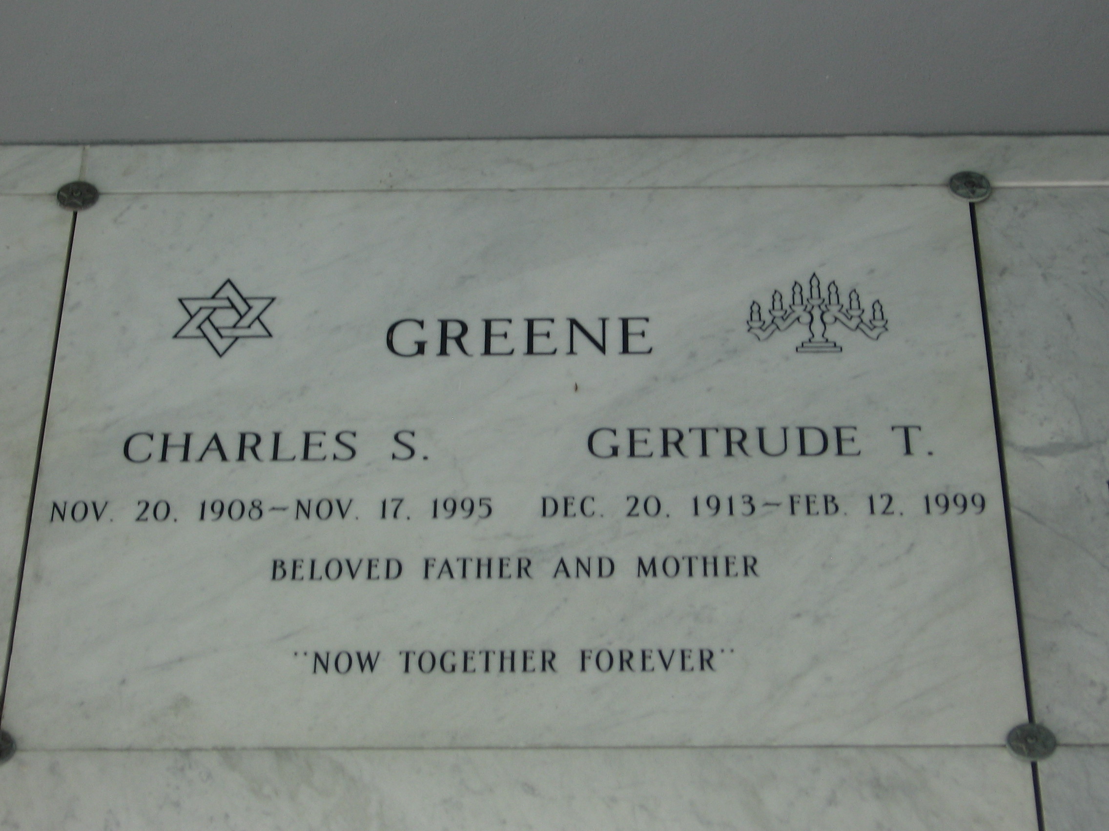 Gertrude T Greene