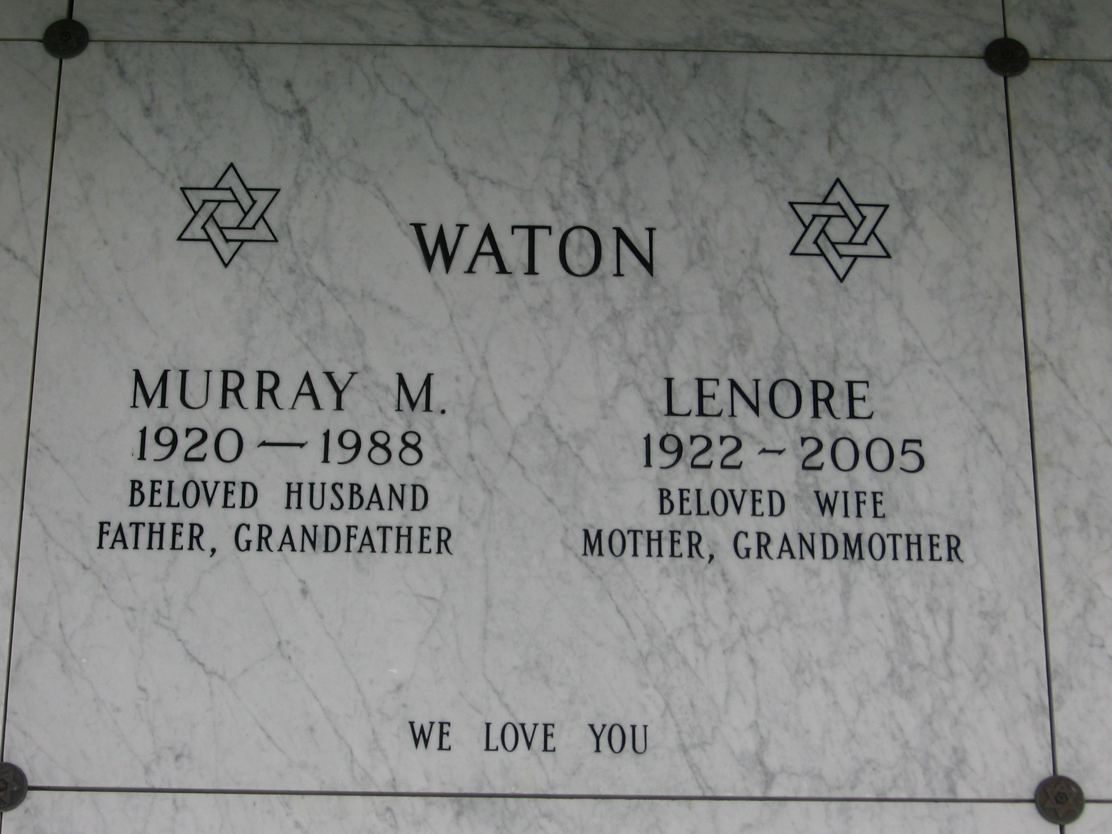 Murray M Waton