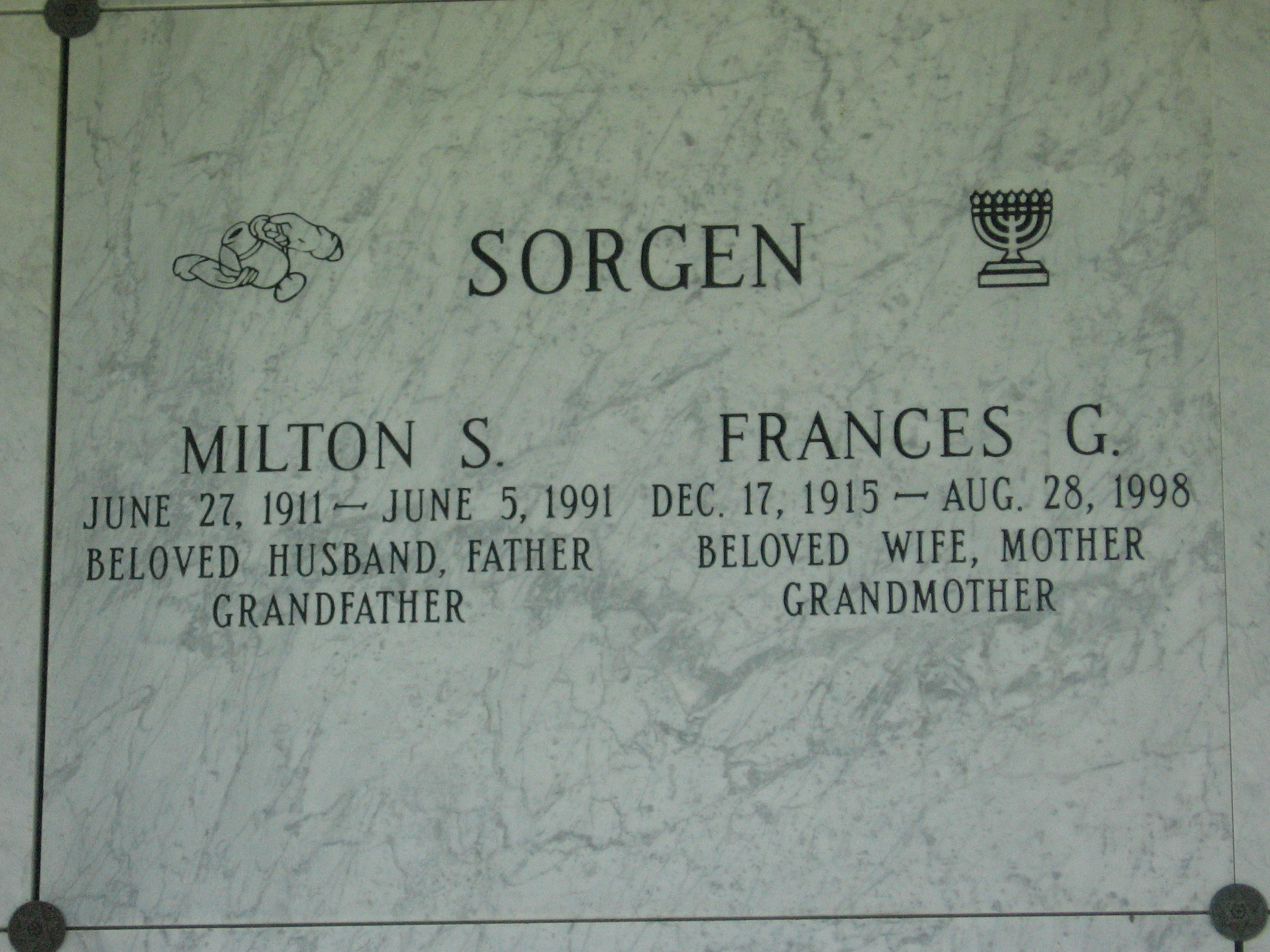 Milton S Sorgen