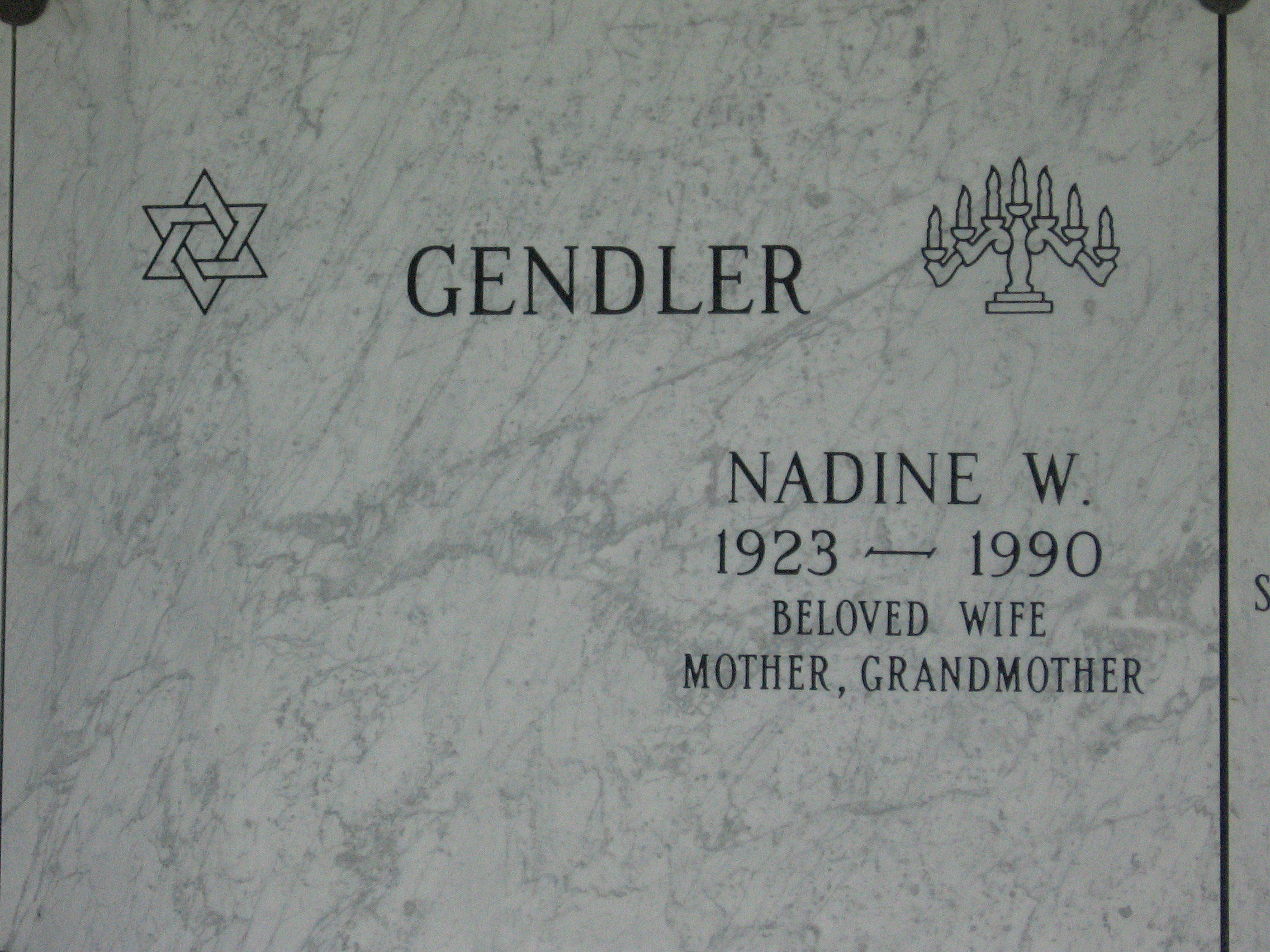 Nadine W Gendler