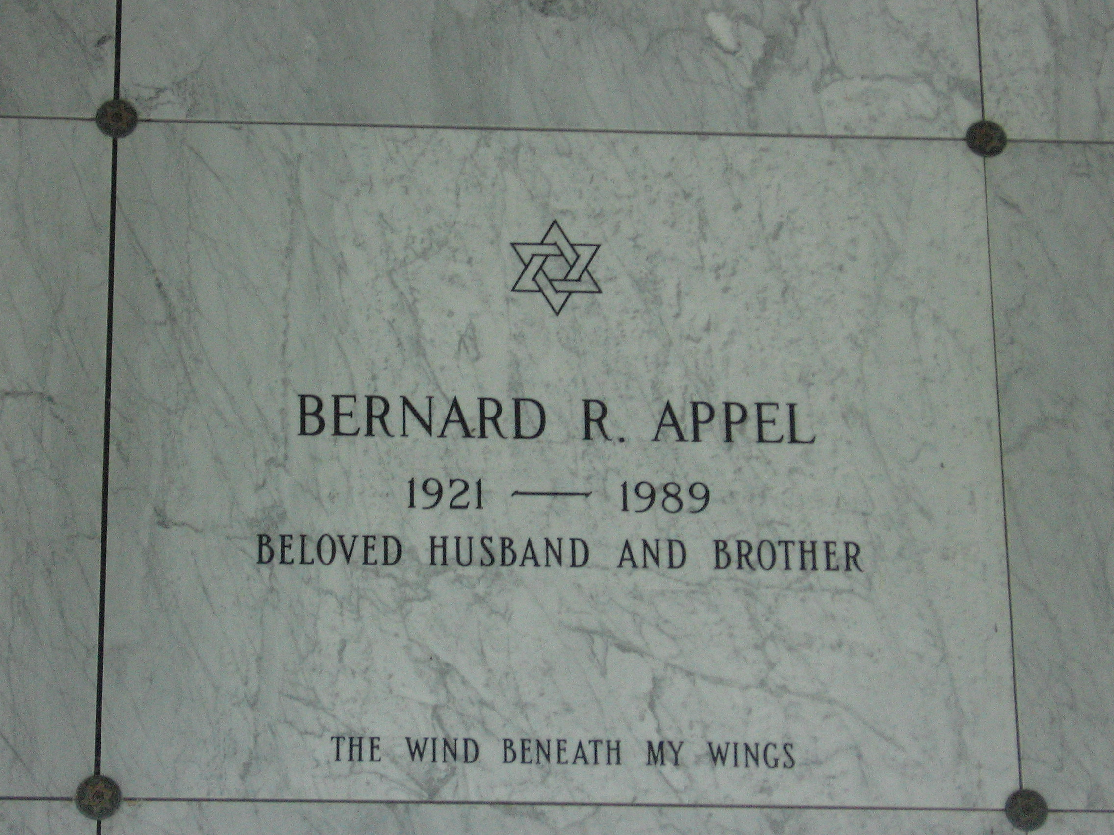 Bernard R Appel