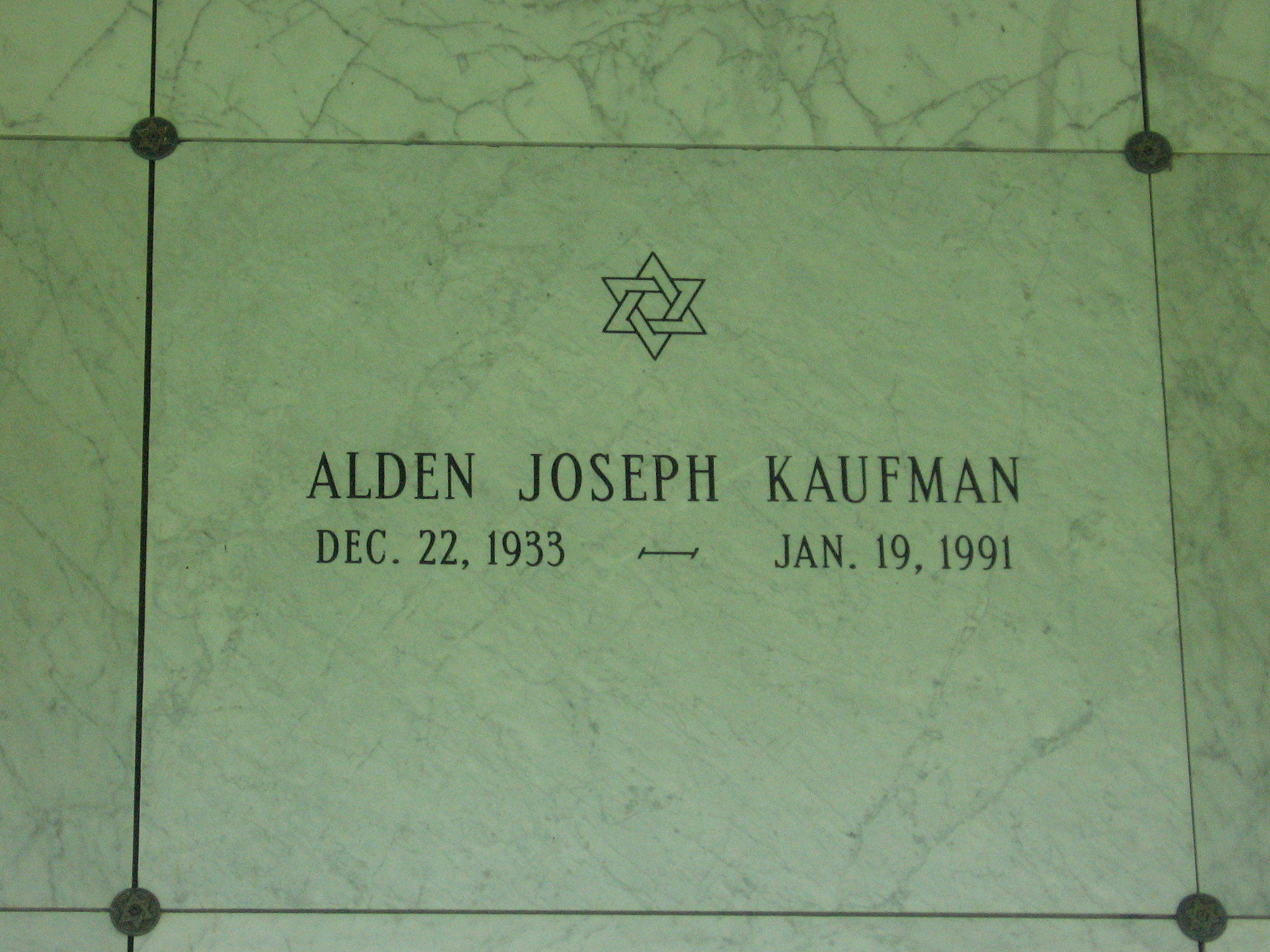 Alden Joseph Kaufman