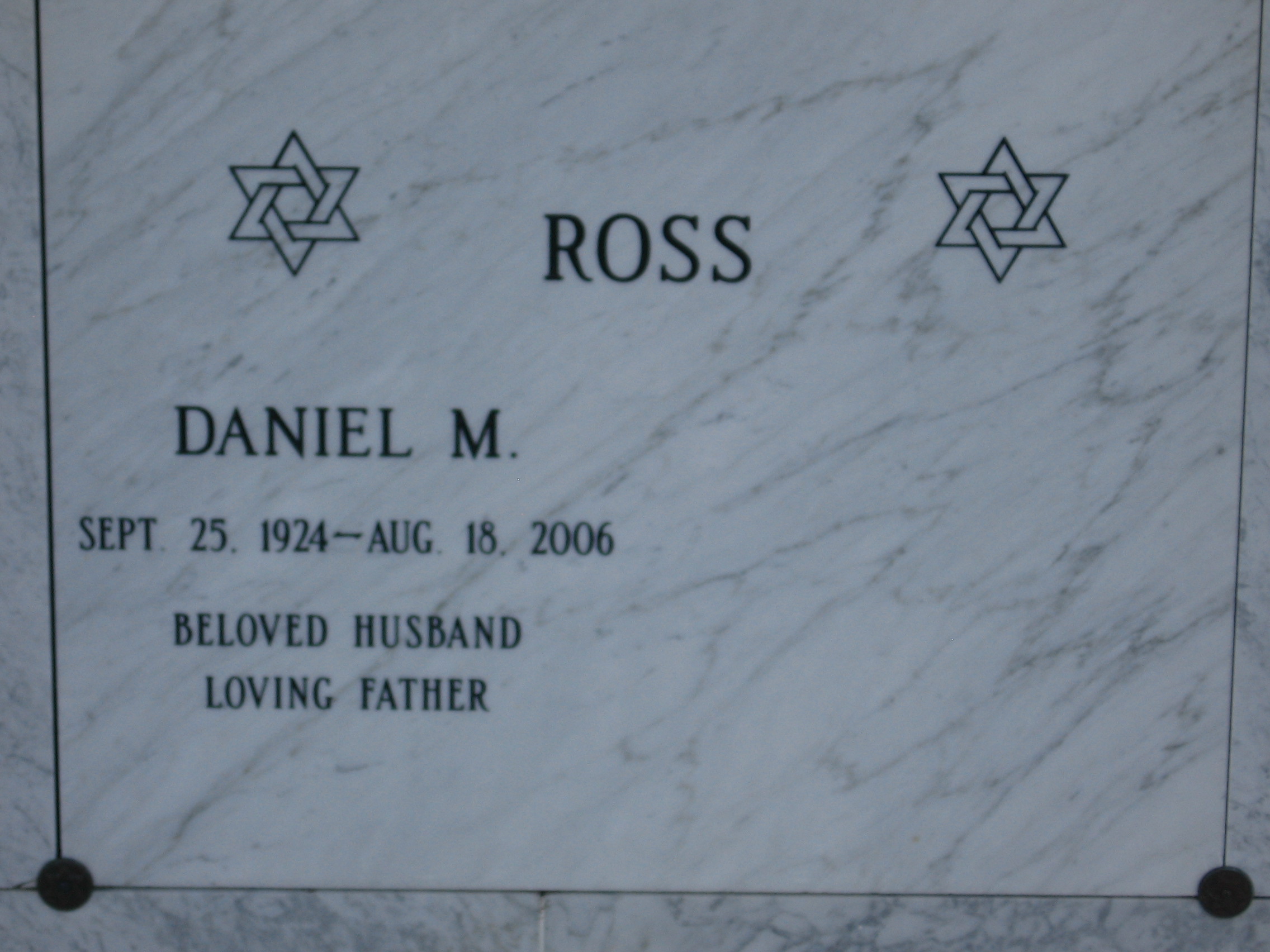 Daniel M Ross