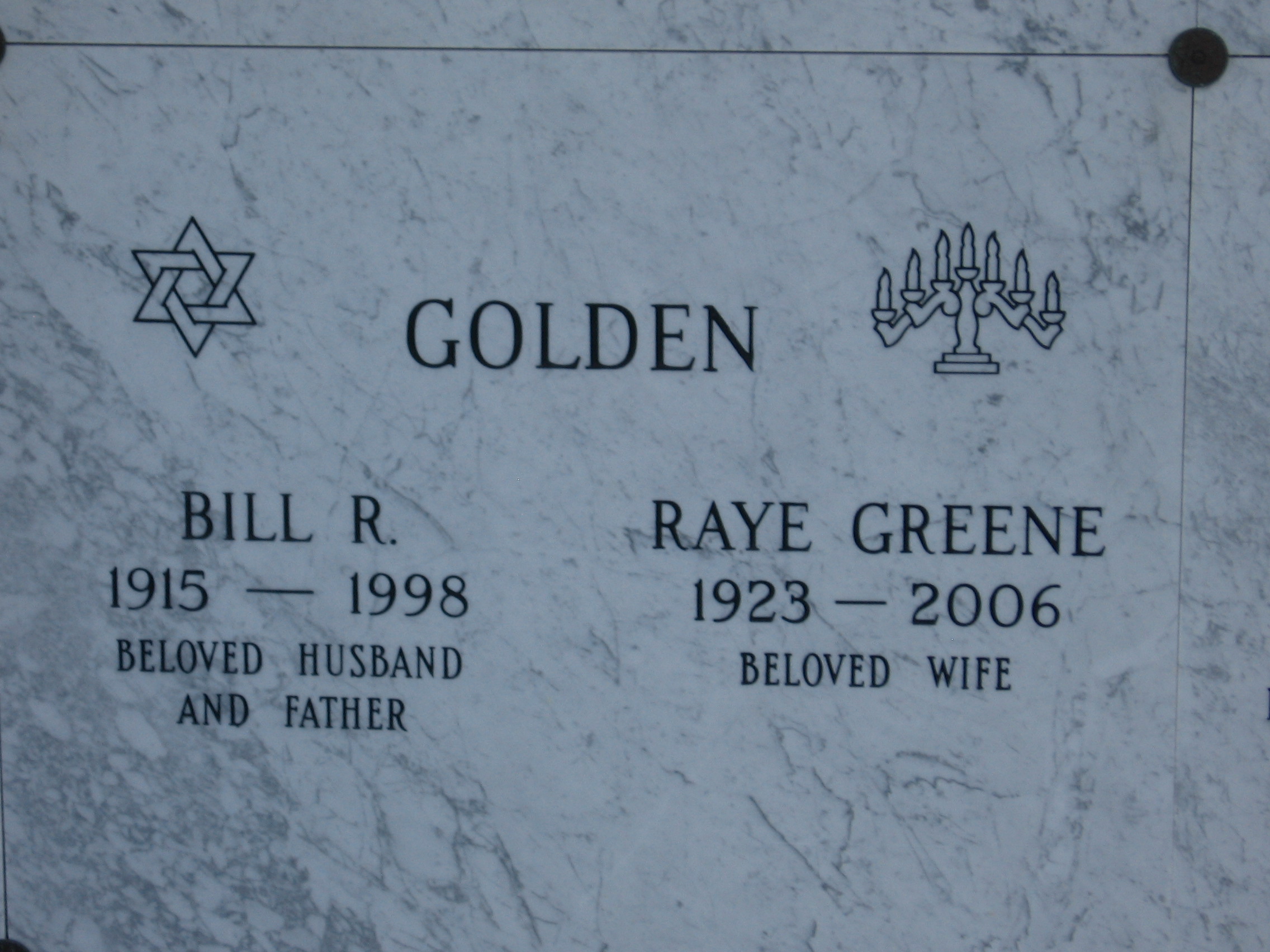 Bill R Golden