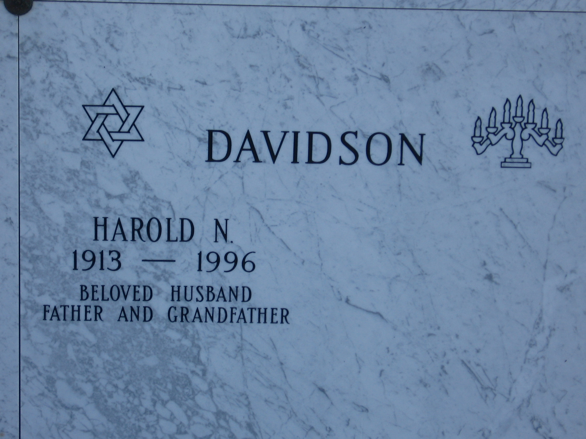 Harold N Davidson