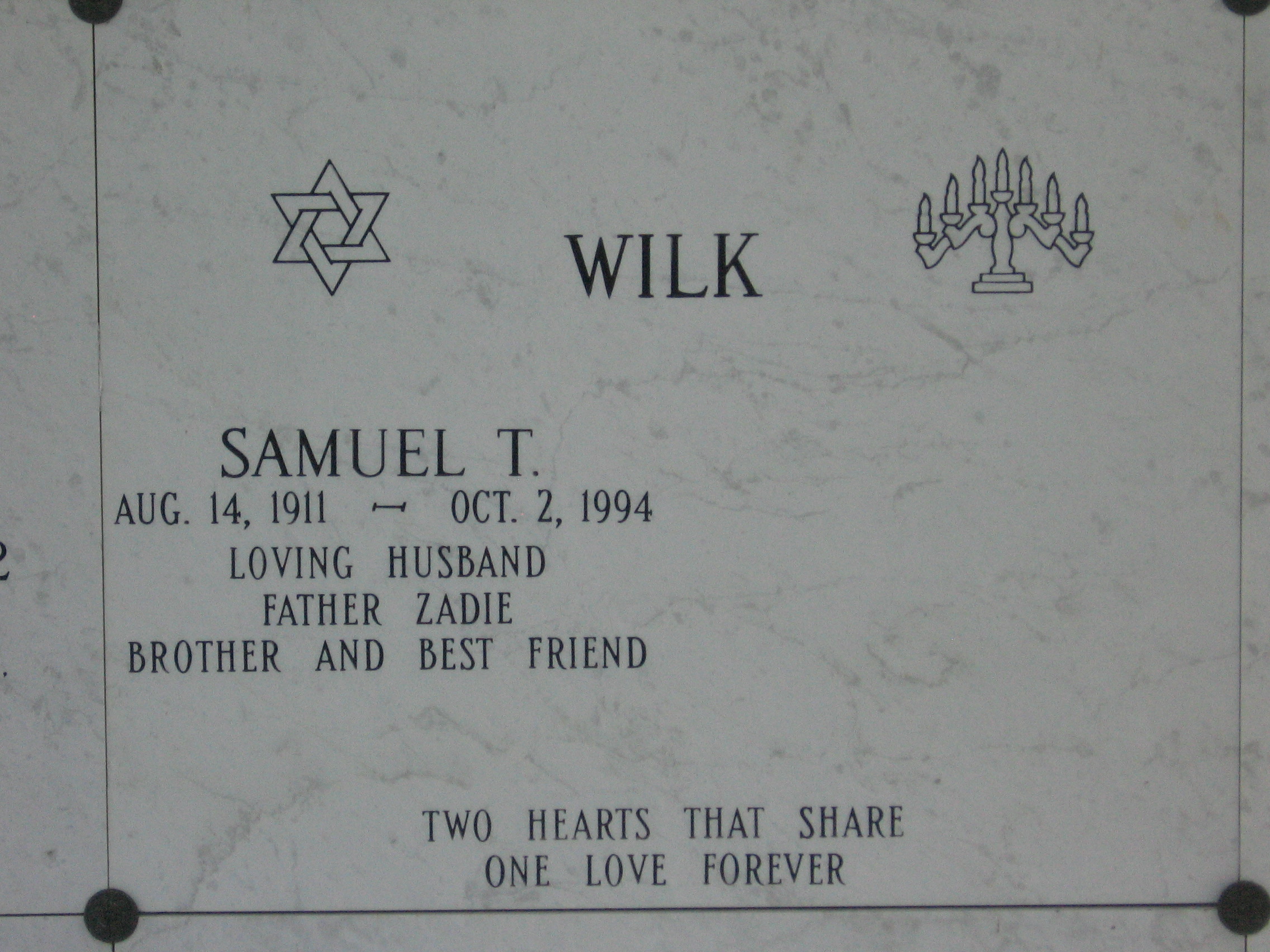 Samuel T Wilk