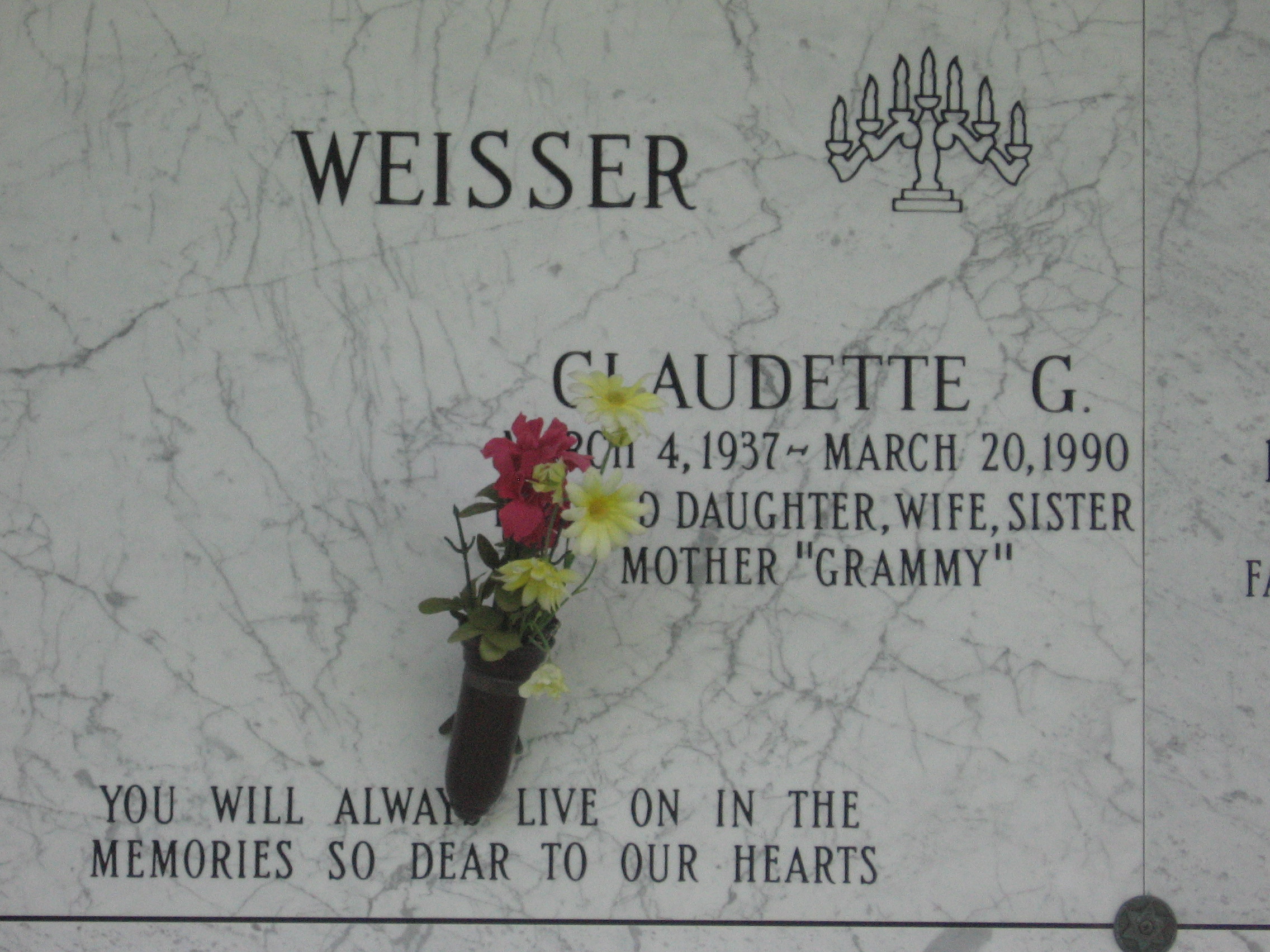 Claudette G Weisser