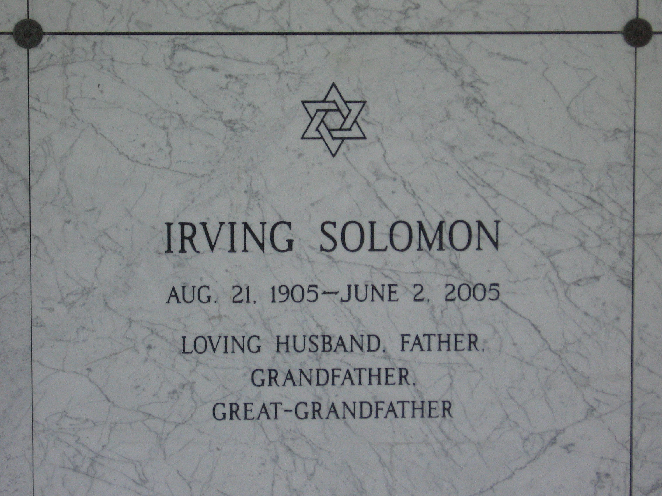 Irving Solomon