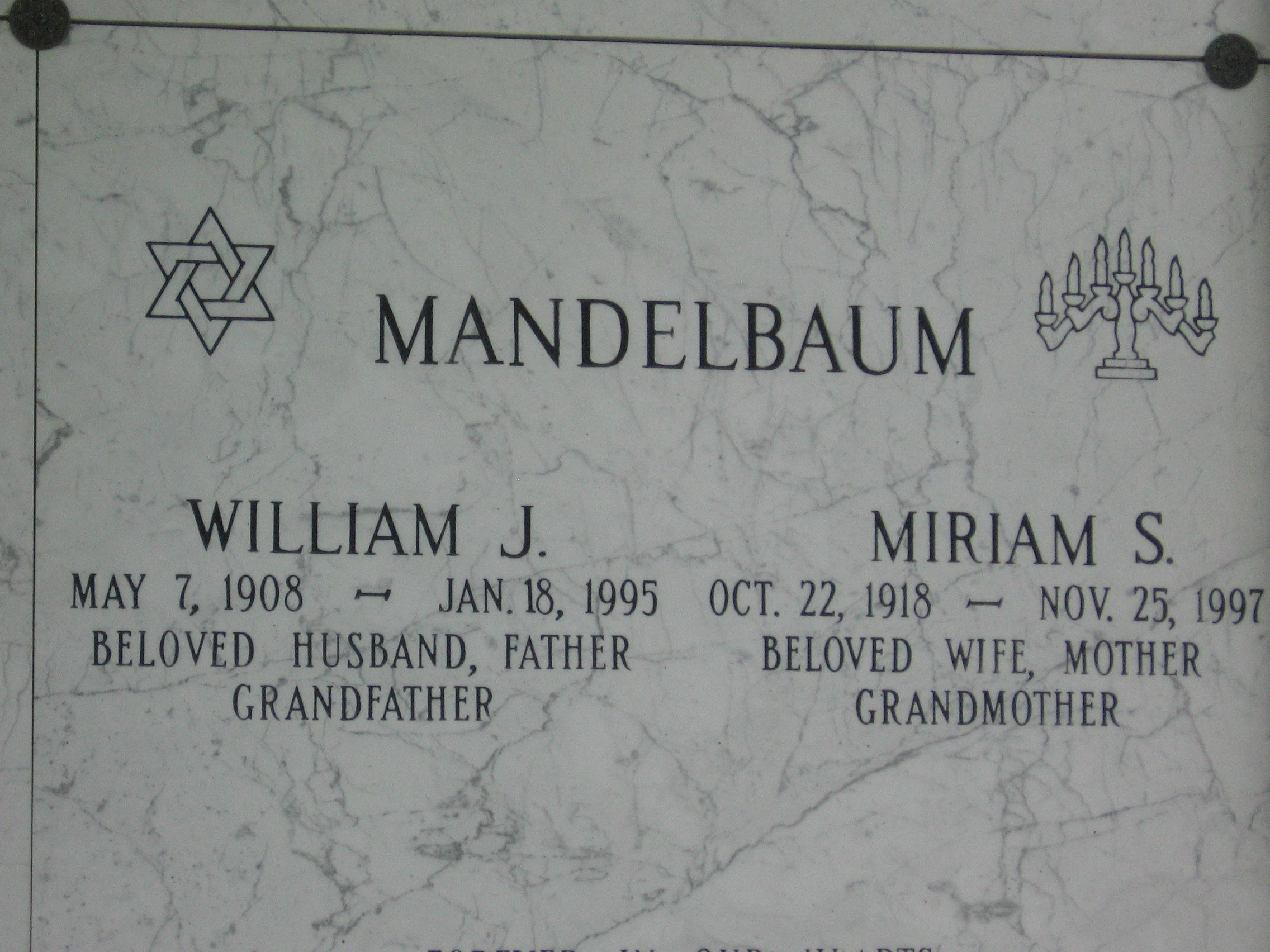 William J Mandelbaum