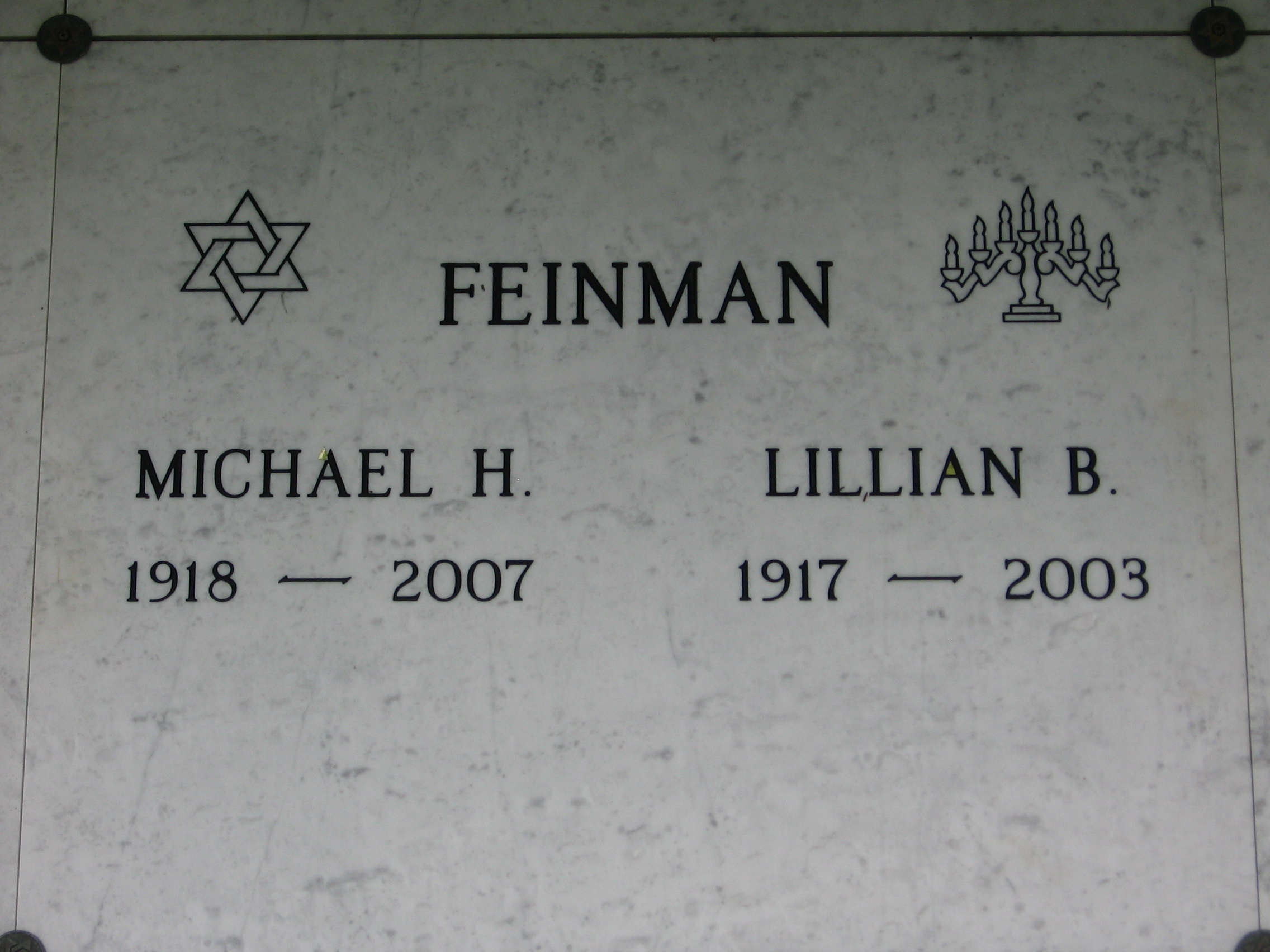 Lillian B Feinman
