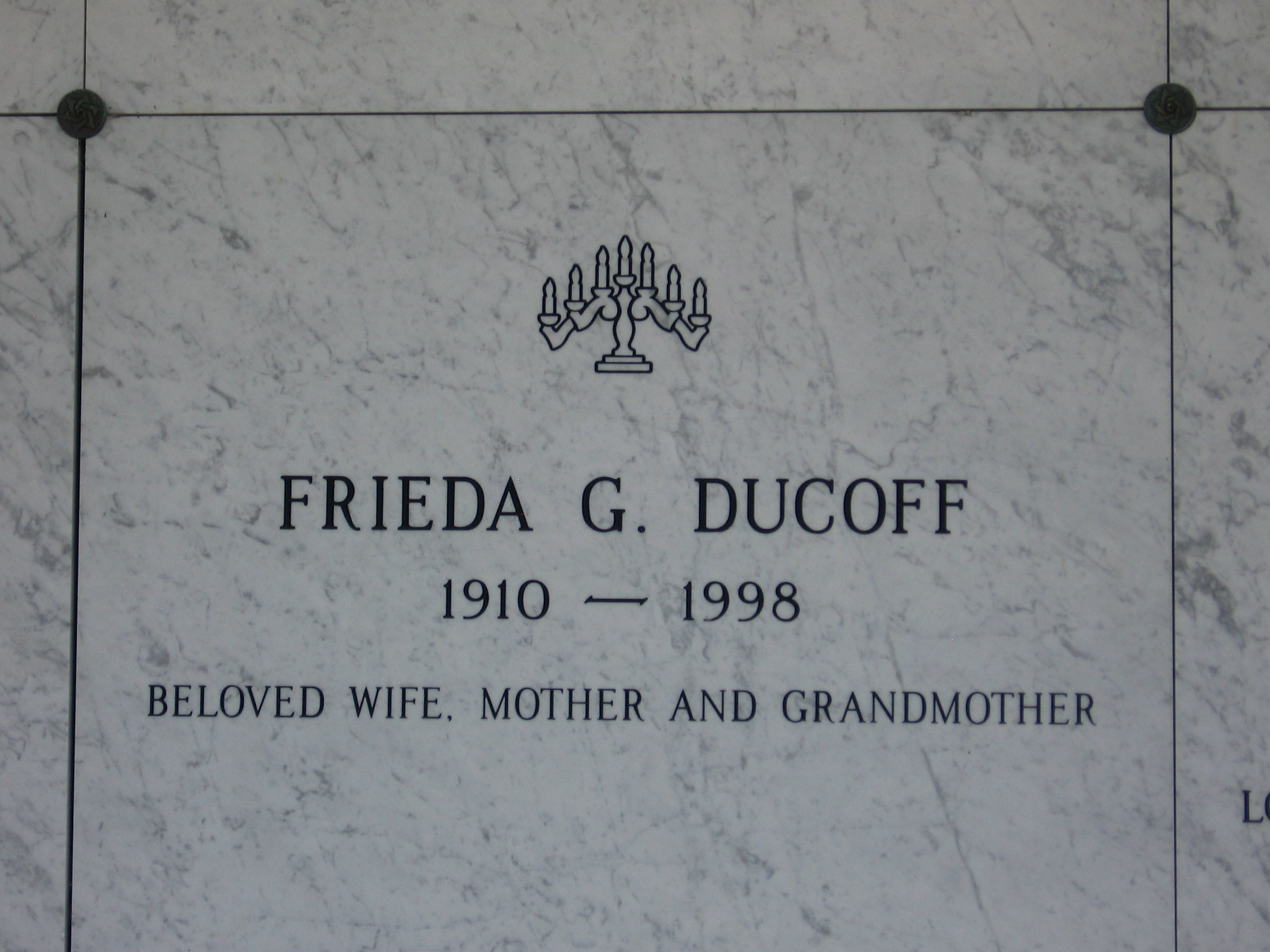 Frieda G Ducoff