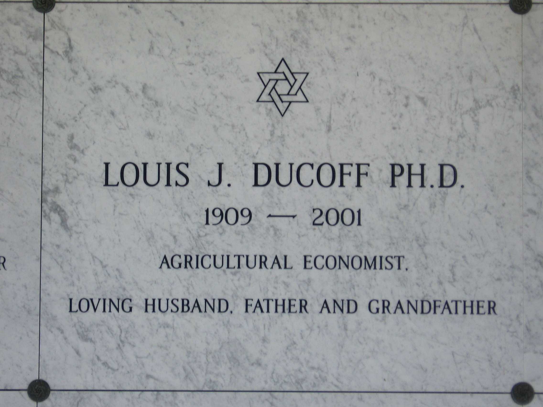 Louis J Ducoff