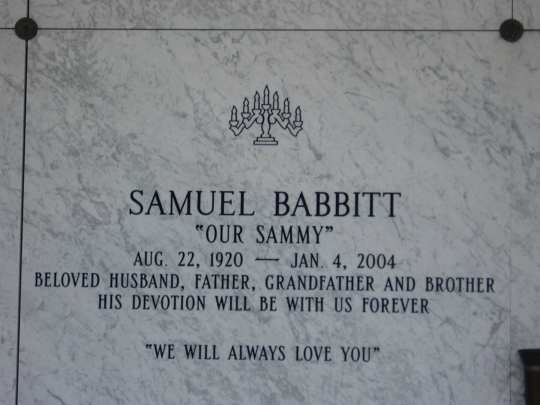 Samuel "Our Sammy" Babbitt