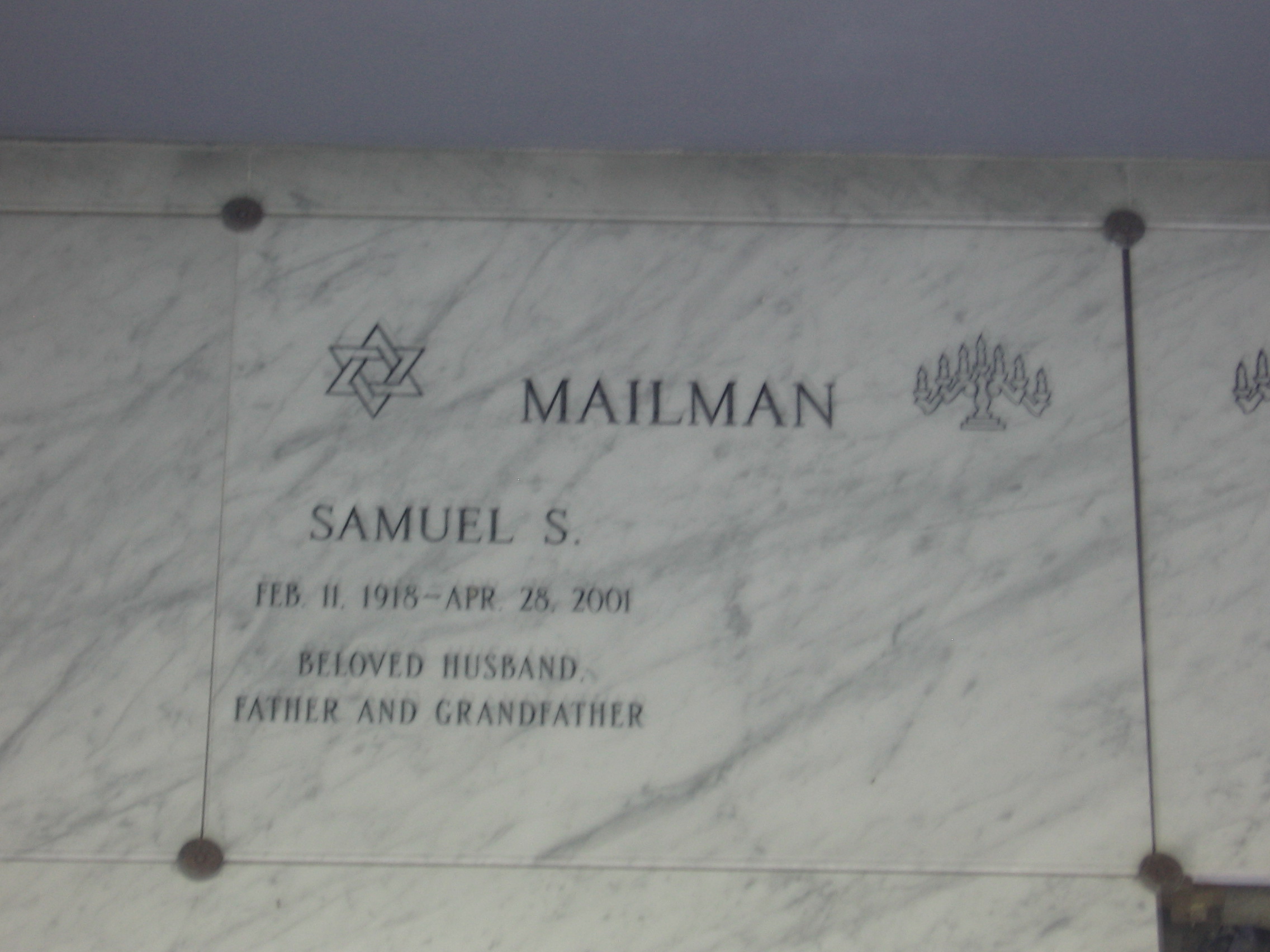 Samuel S Mailman