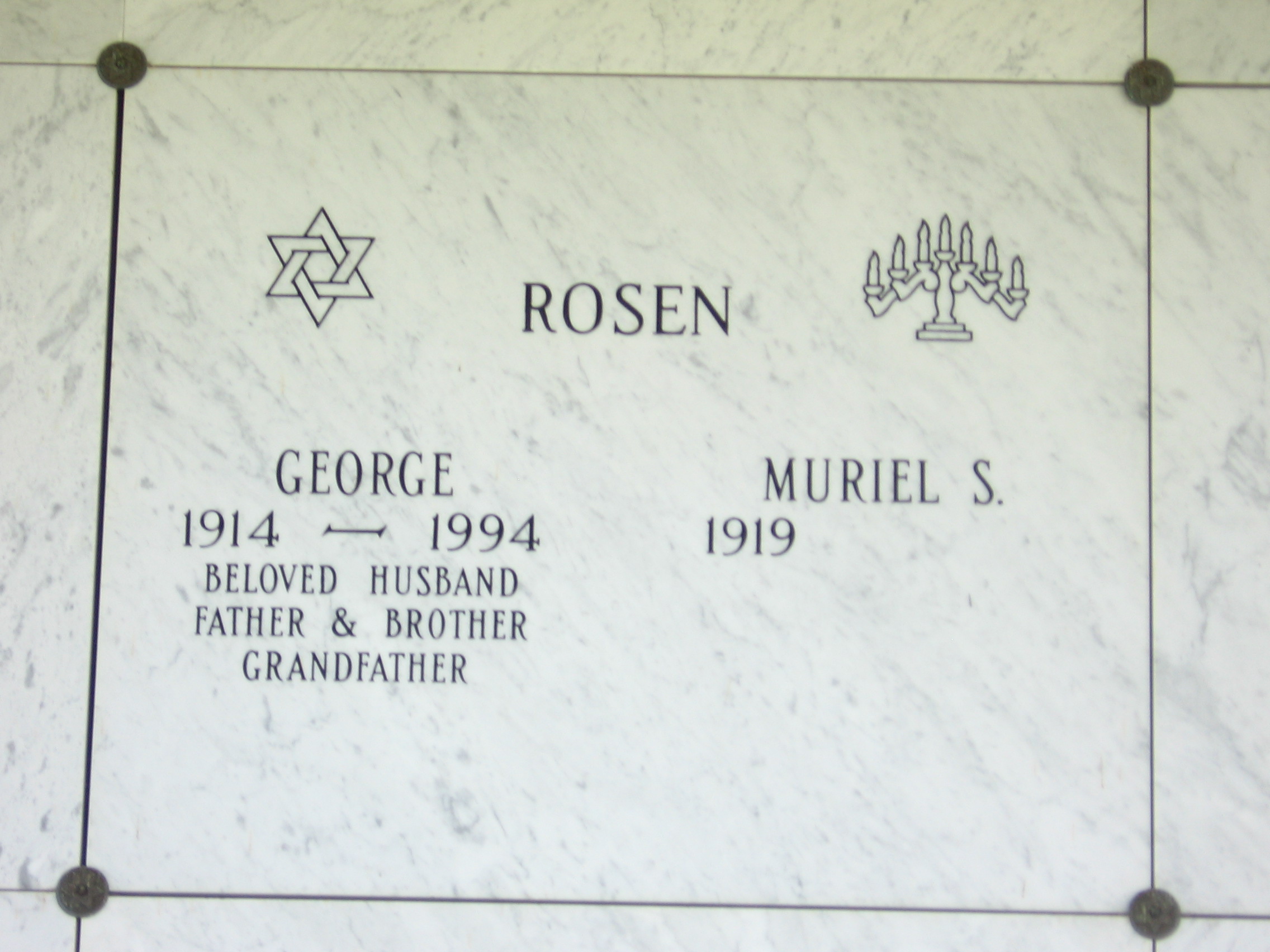 Muriel S Rosen