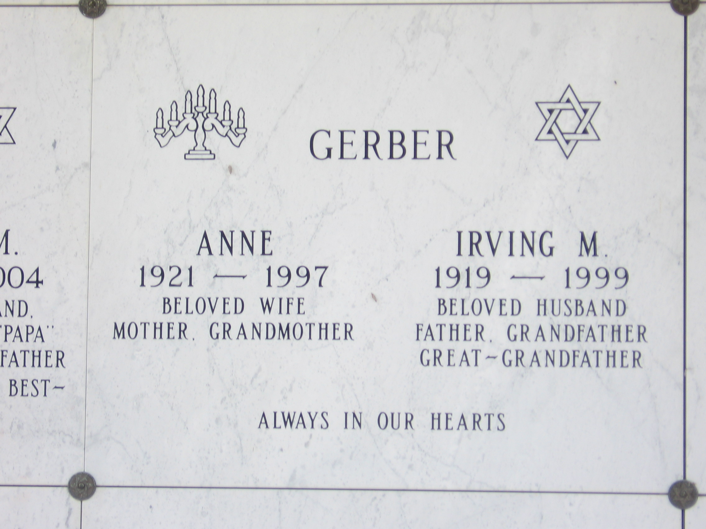 Irving M Gerber