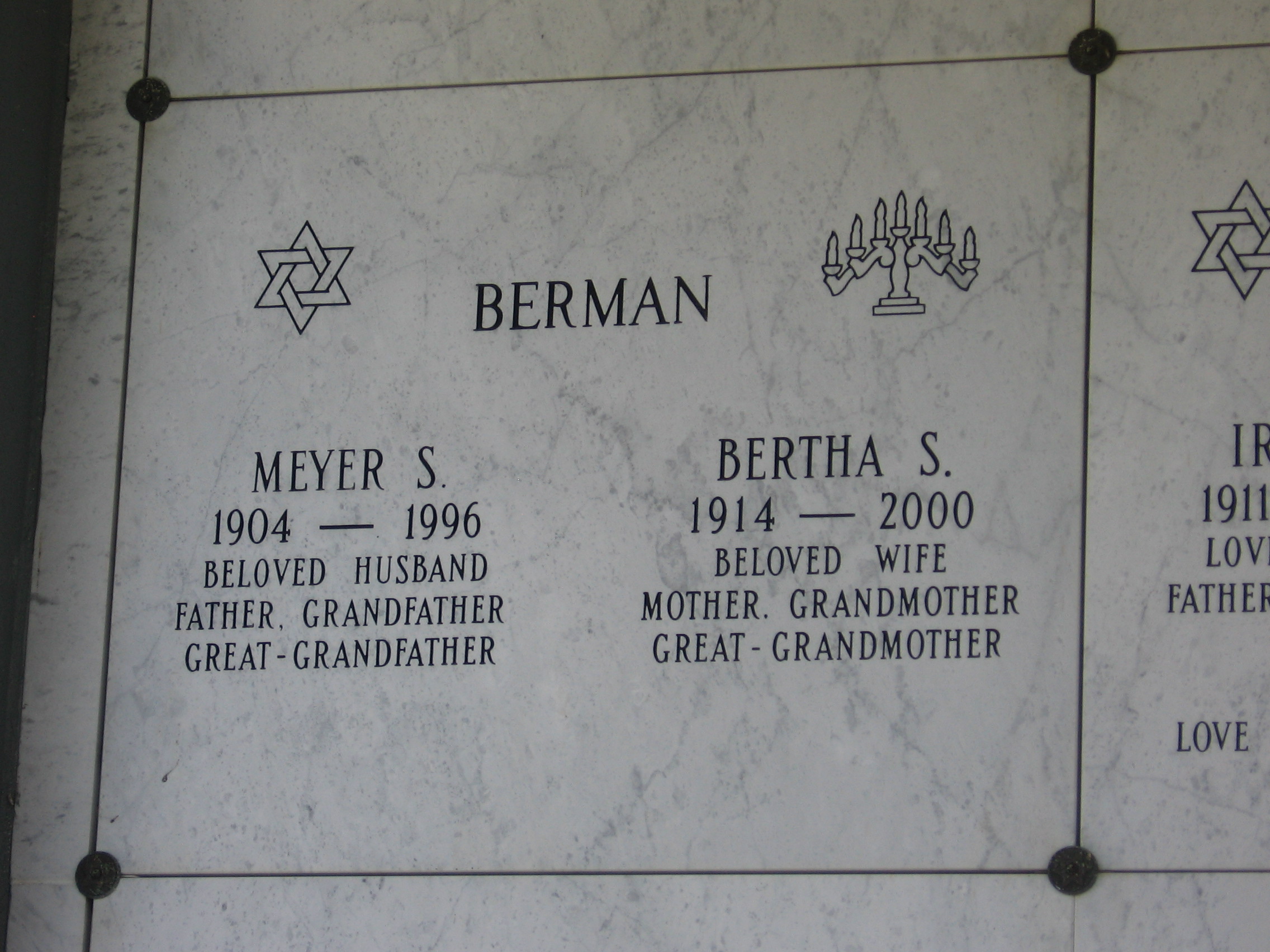 Bertha S Berman