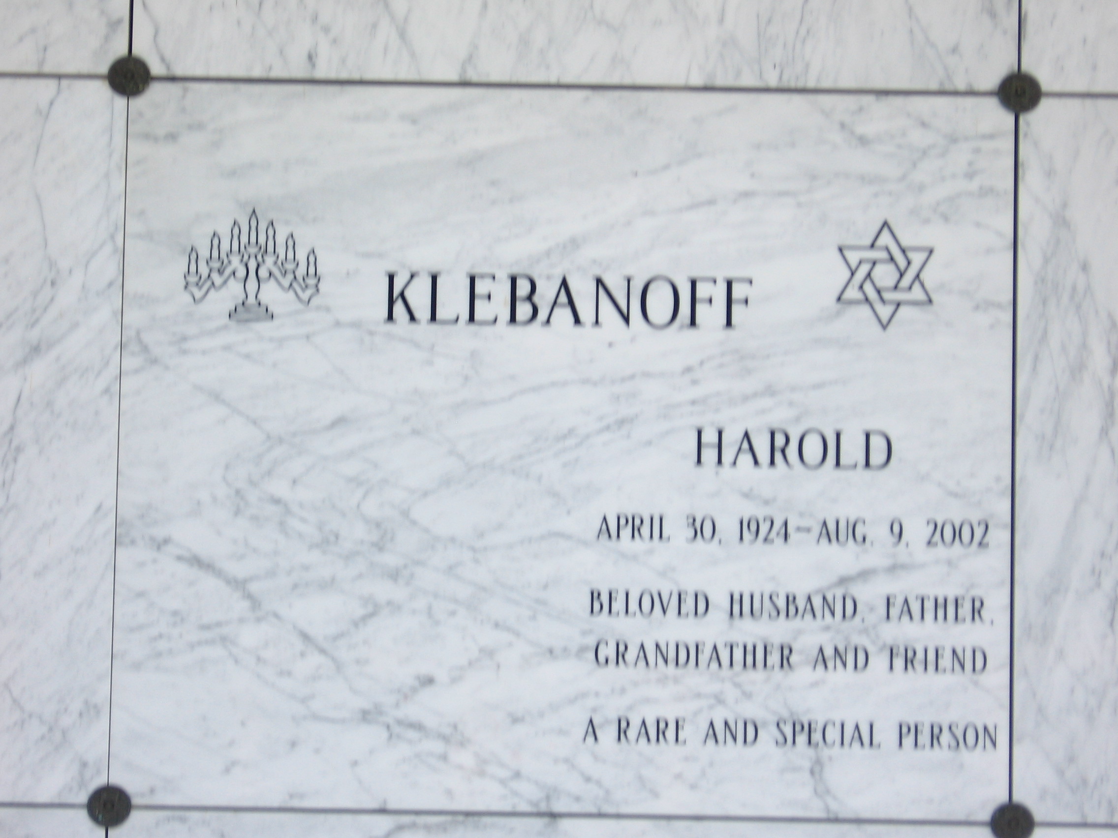 Harold Klebanoff