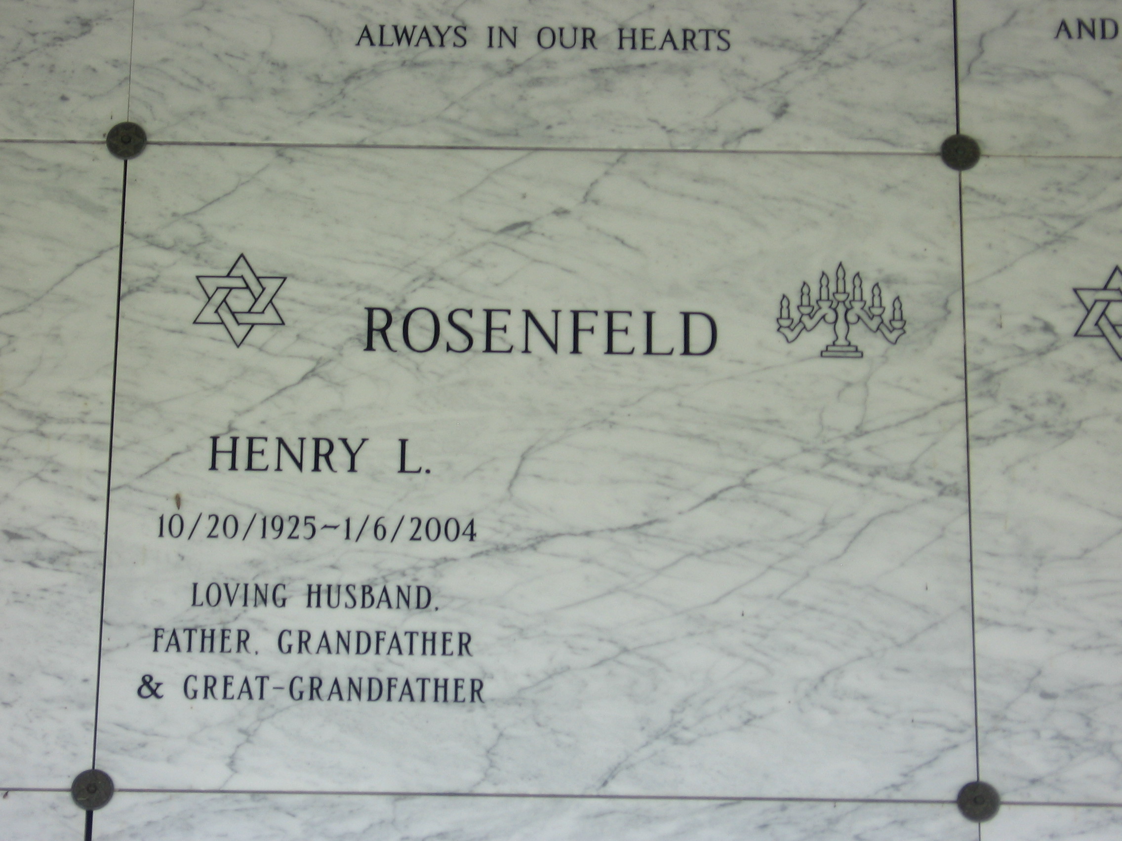 Henry L Rosenfeld