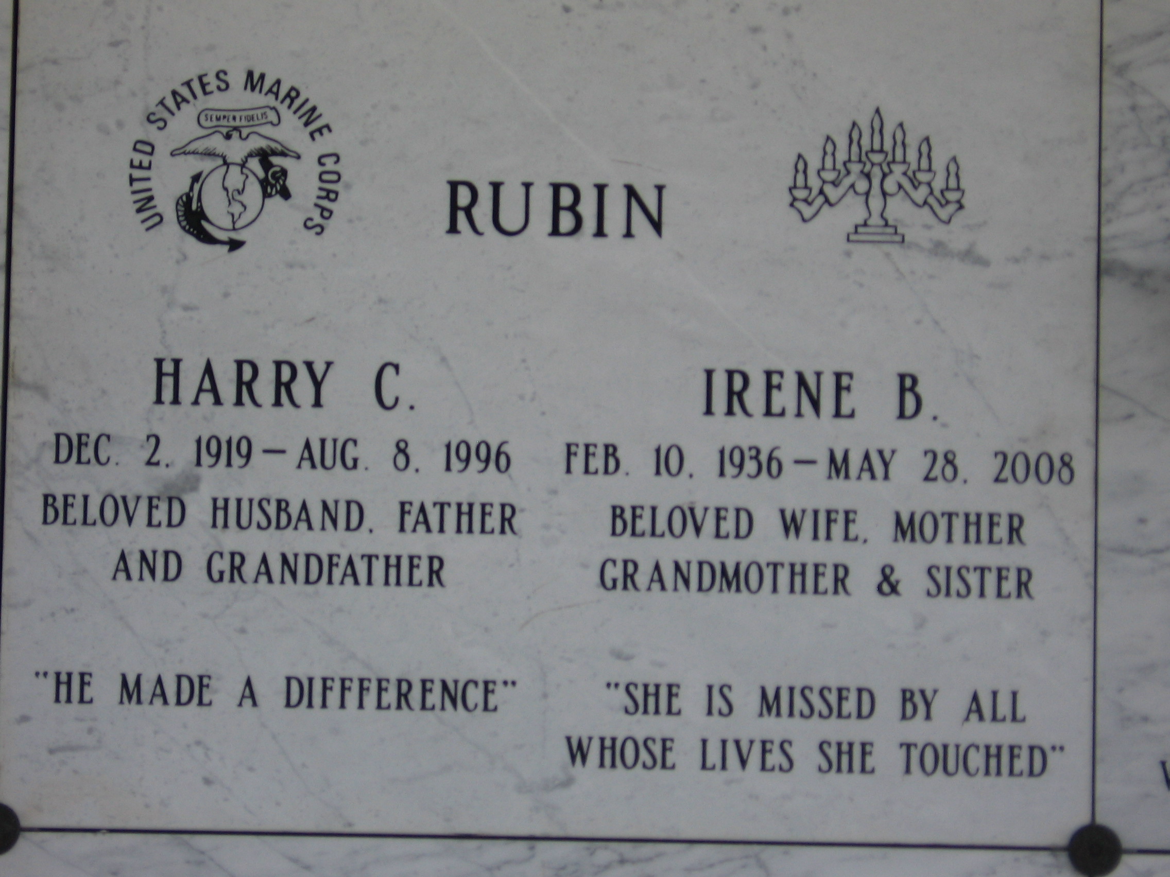 Harry C Rubin