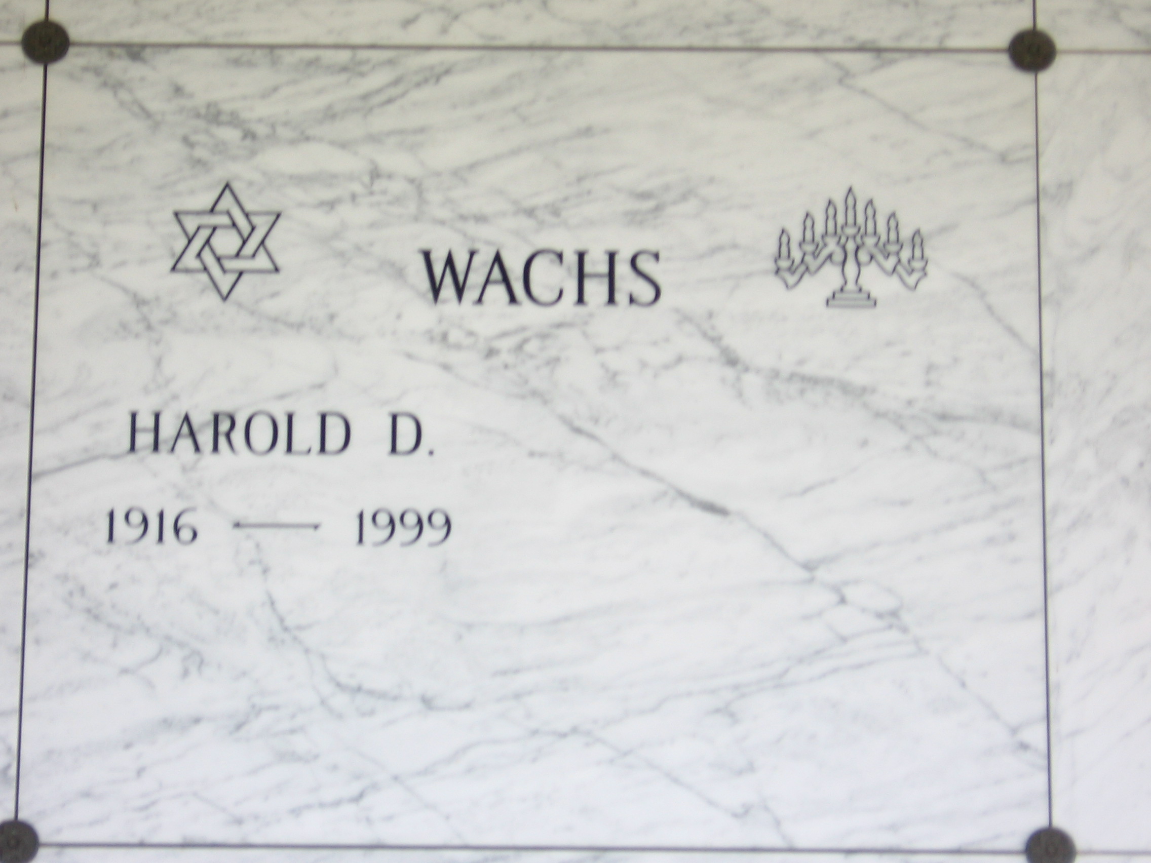 Harold D Wachs