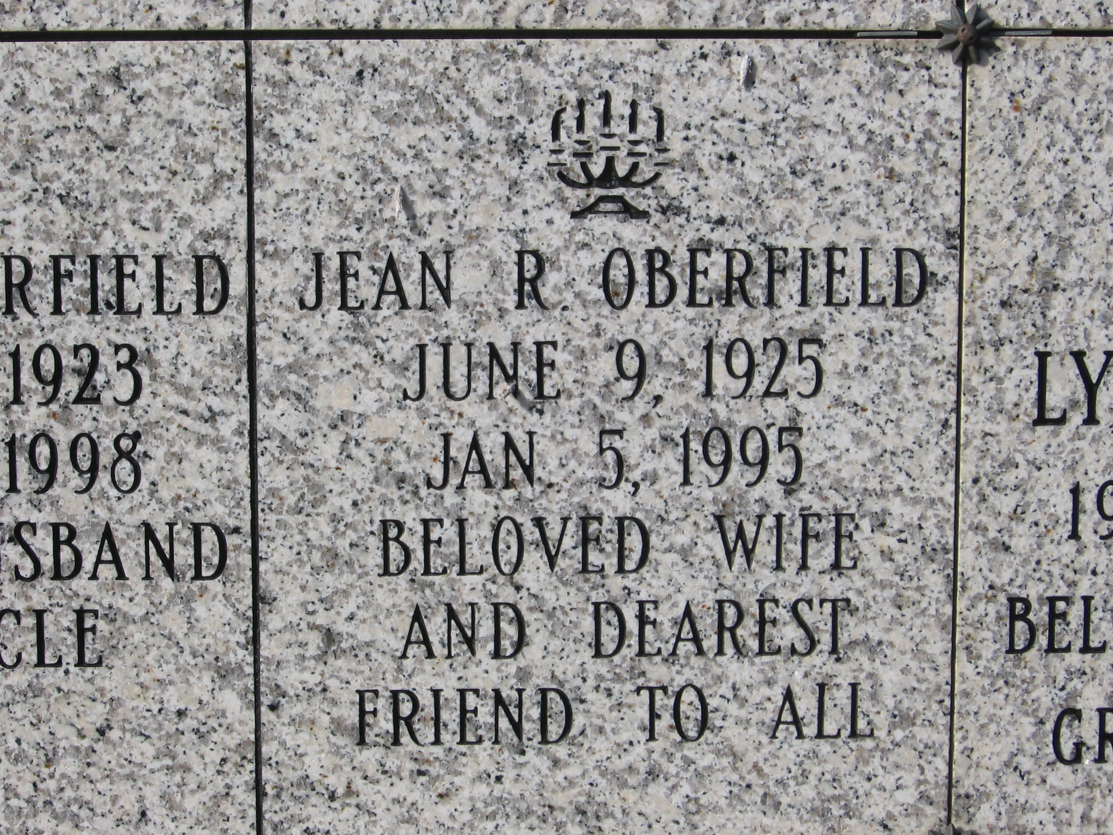 Jean R Oberfield