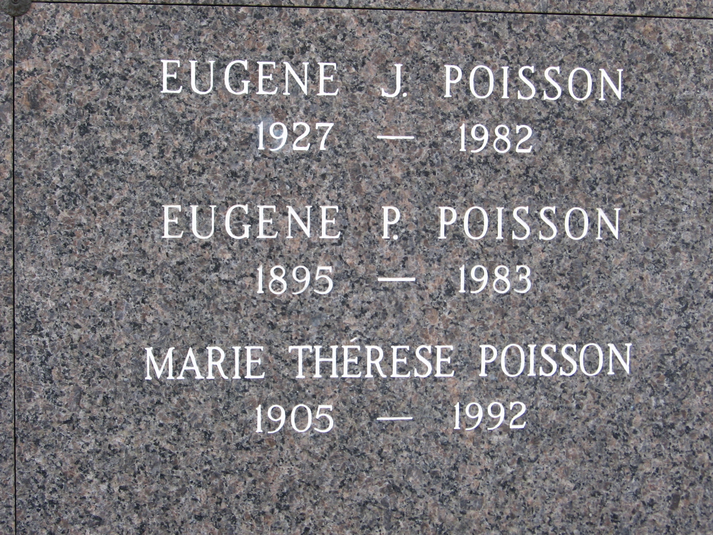 Eugene J Poisson