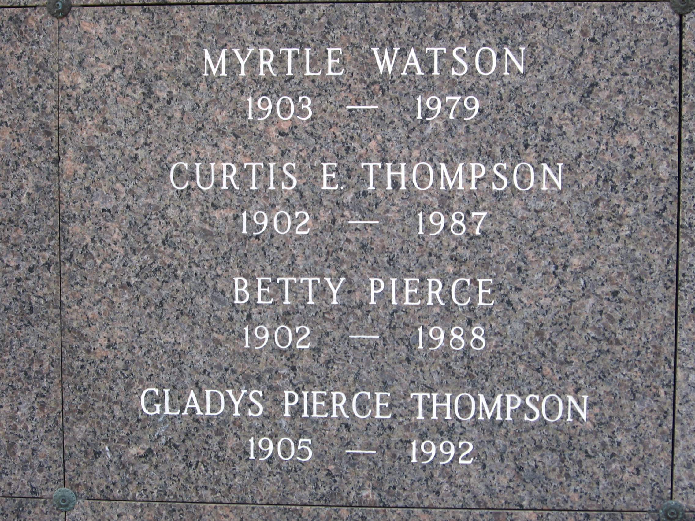 Gladys Pierce Thompson