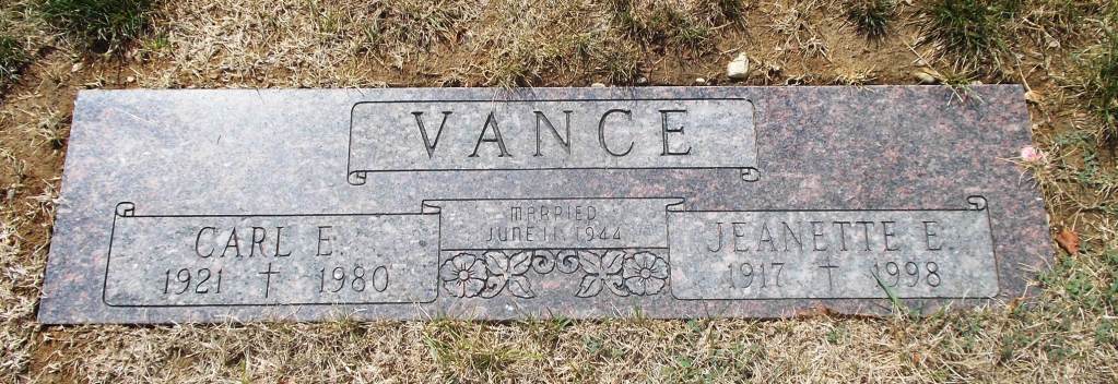 Jeanette E Vance