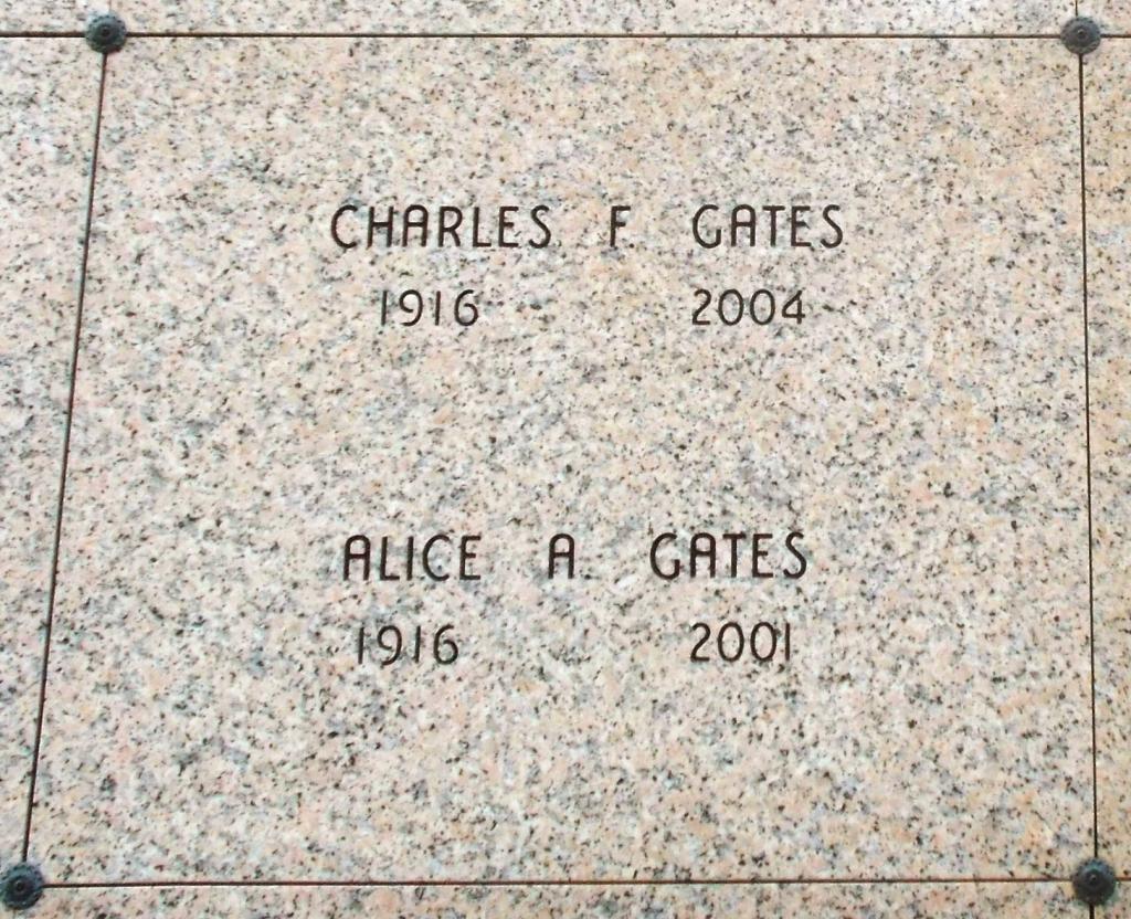 Charles F Gates