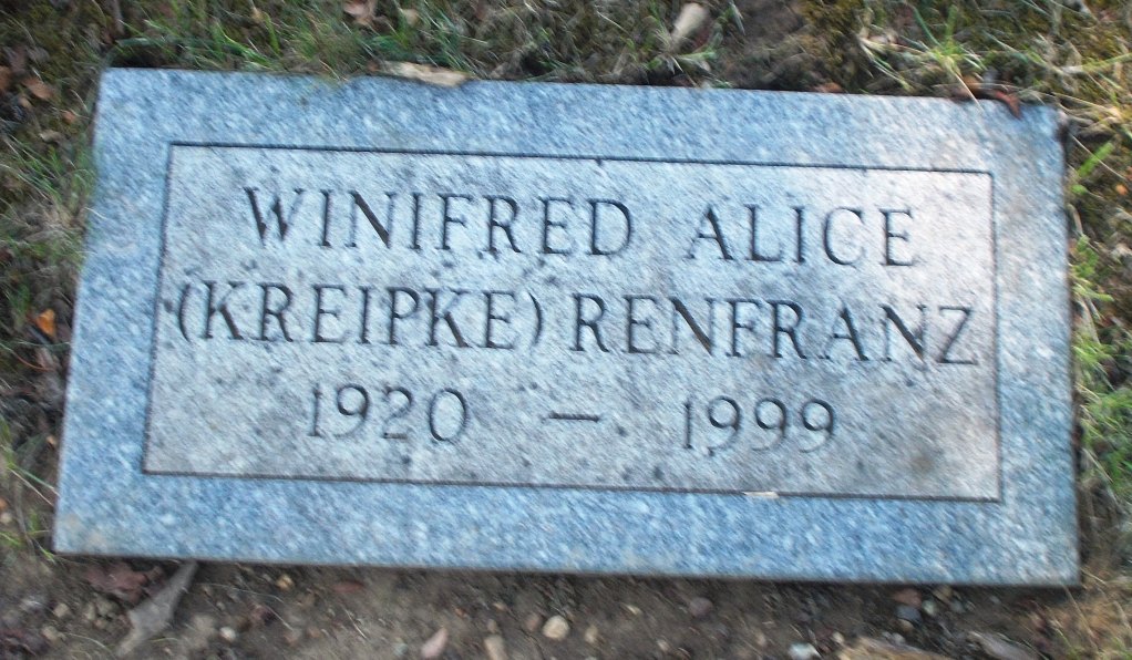 Winifred Alice Kreipke Renfranz