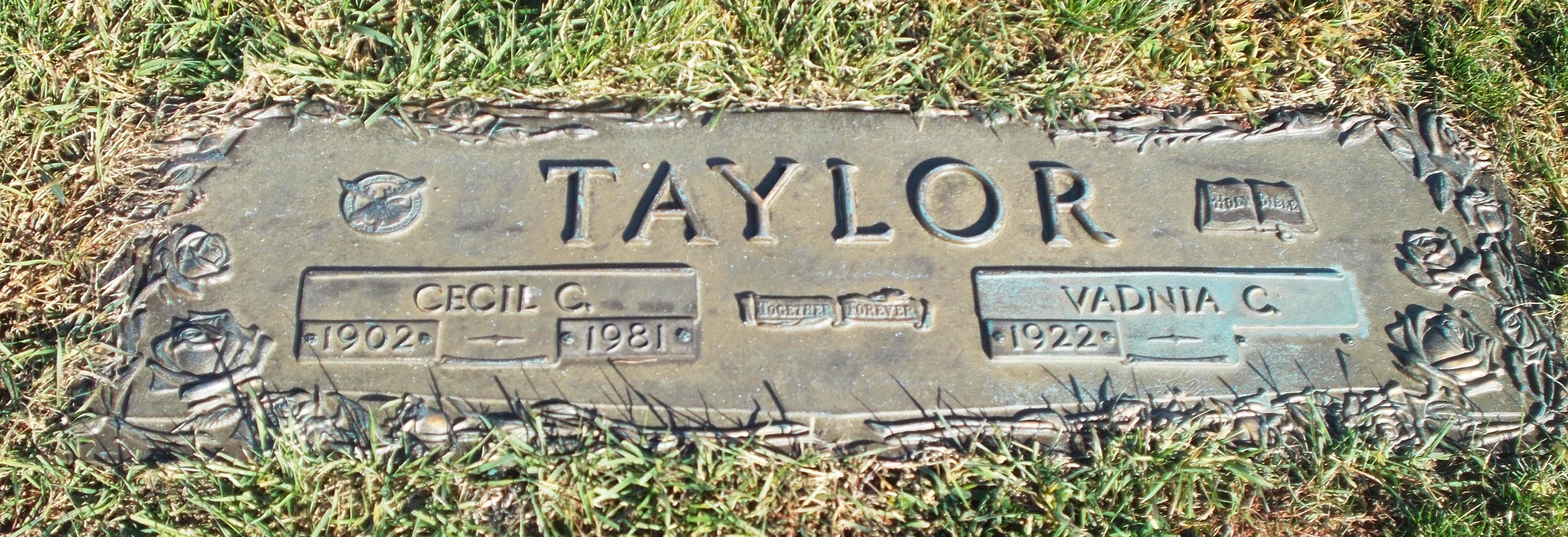 Cecil C Taylor